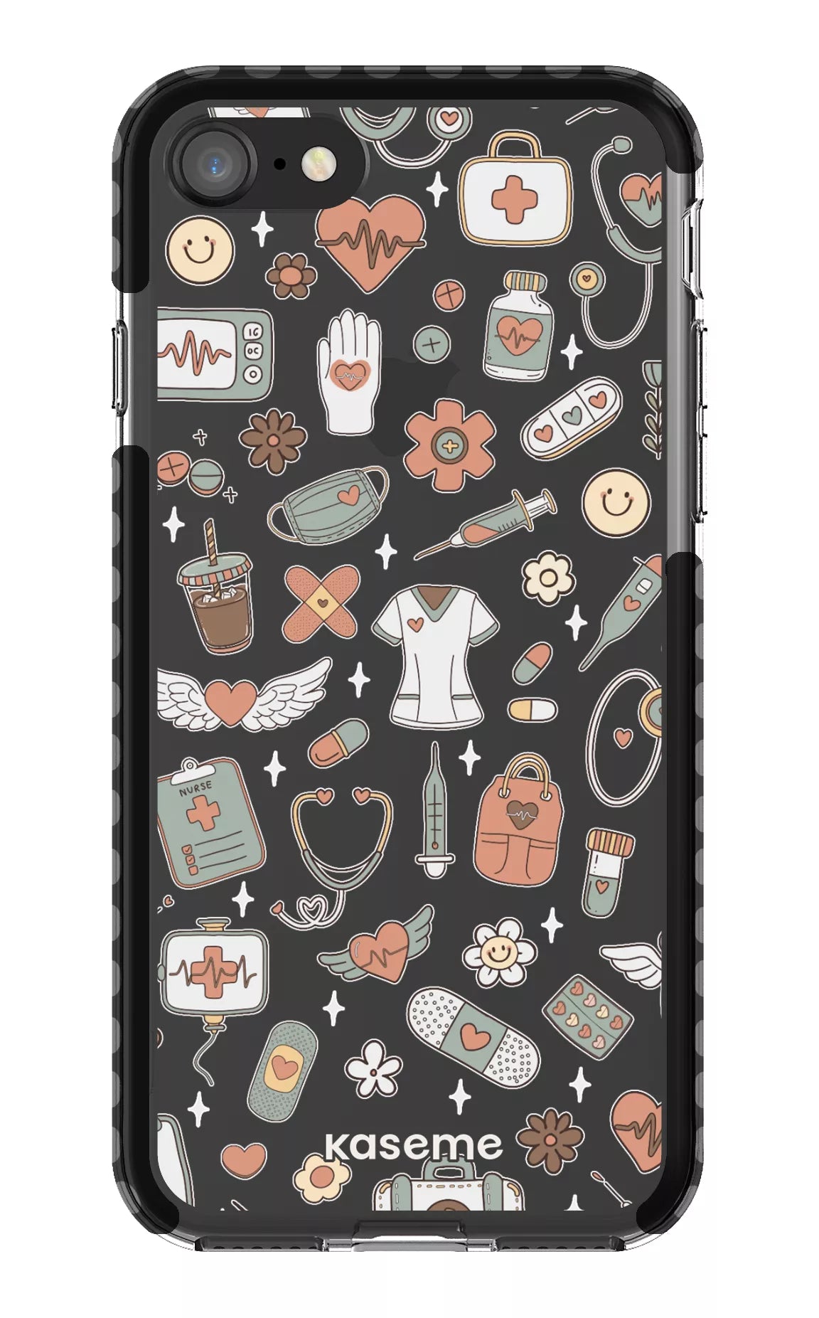 iPhone SE Clear Case Black Code Clear Case -
