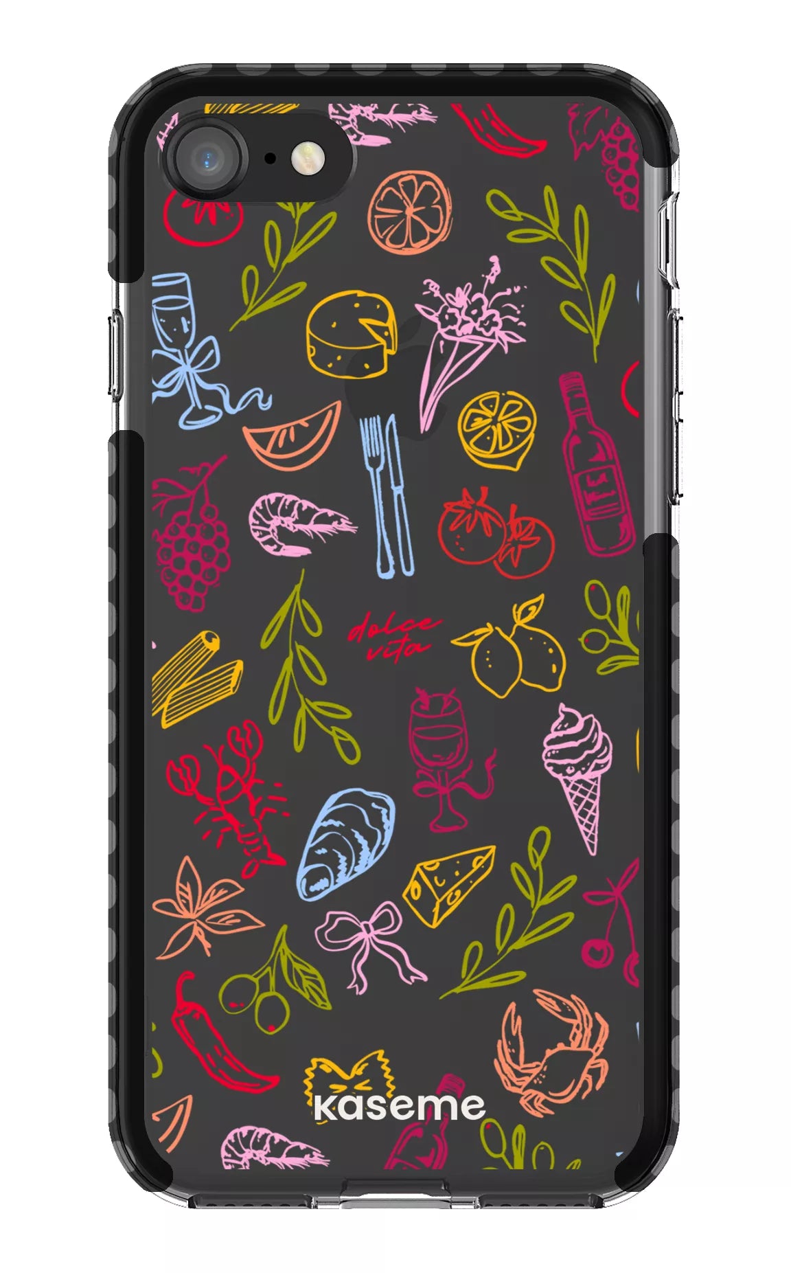 iPhone SE Clear Case Black Cucina Viva Clear Case -