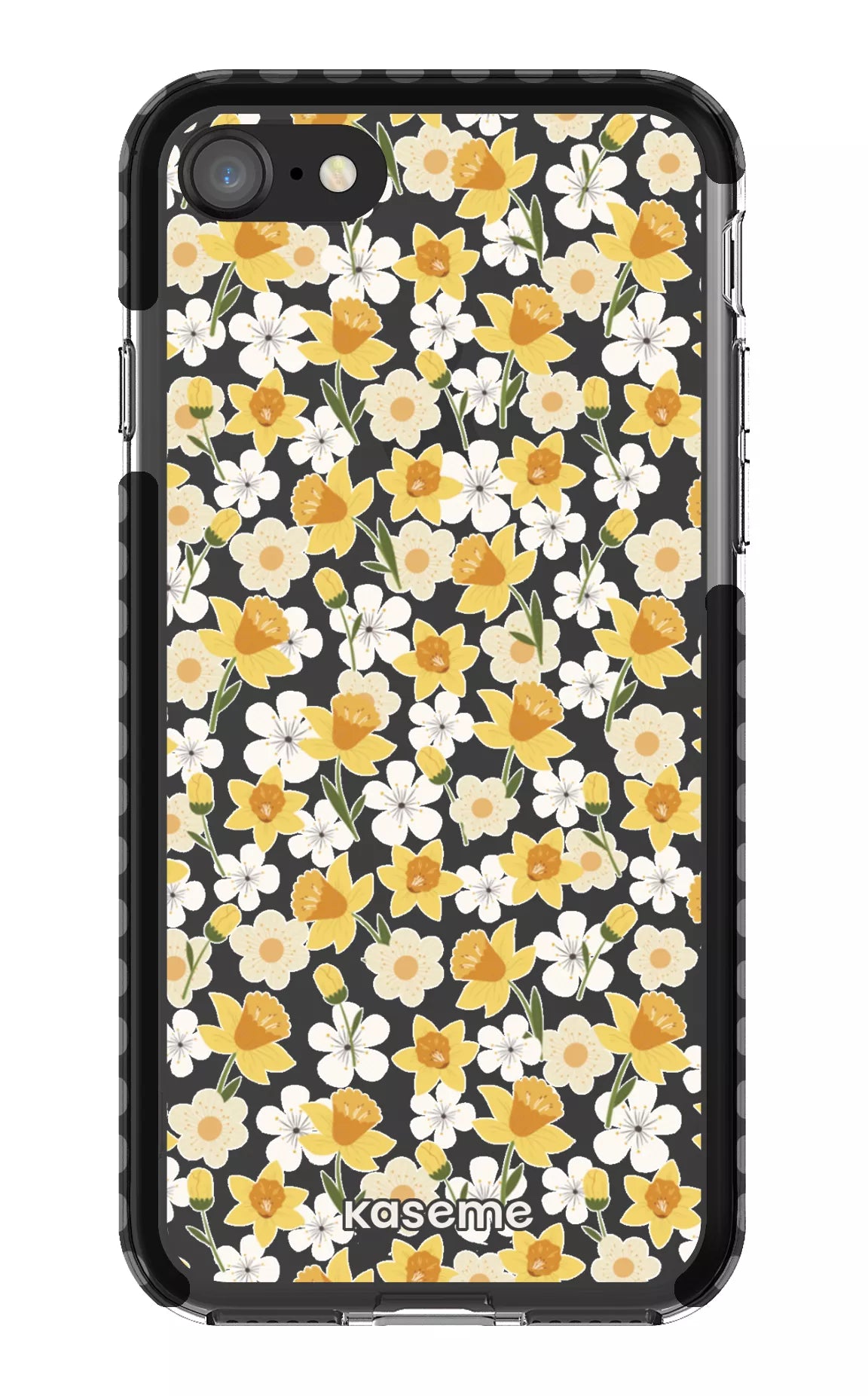 iPhone SE Clear Case Black Daffodil Clear Case -