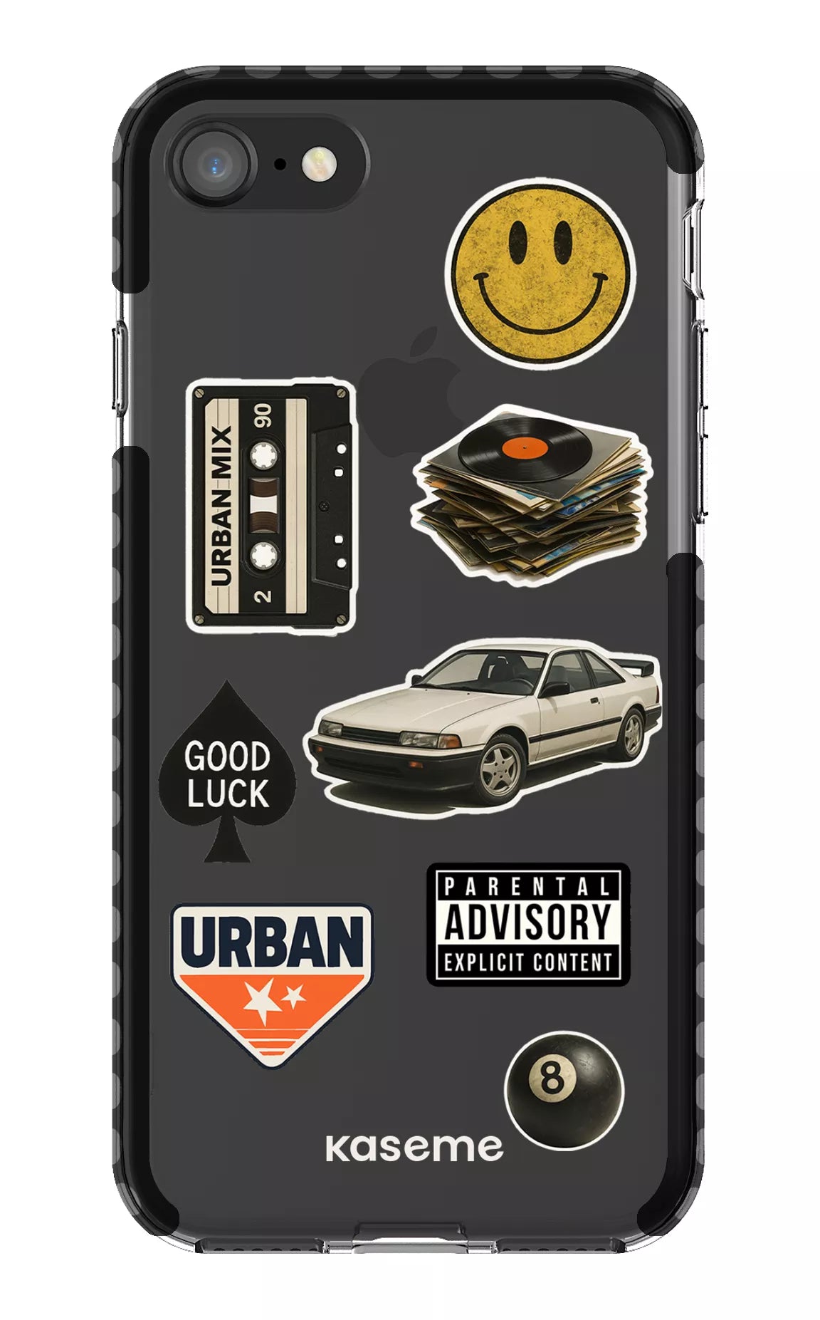 iPhone SE Clear Case Black Downtown Clear Case -