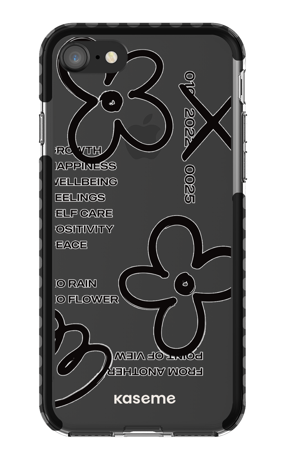 iPhone SE Clear Case Black Feelings black Clear Case -