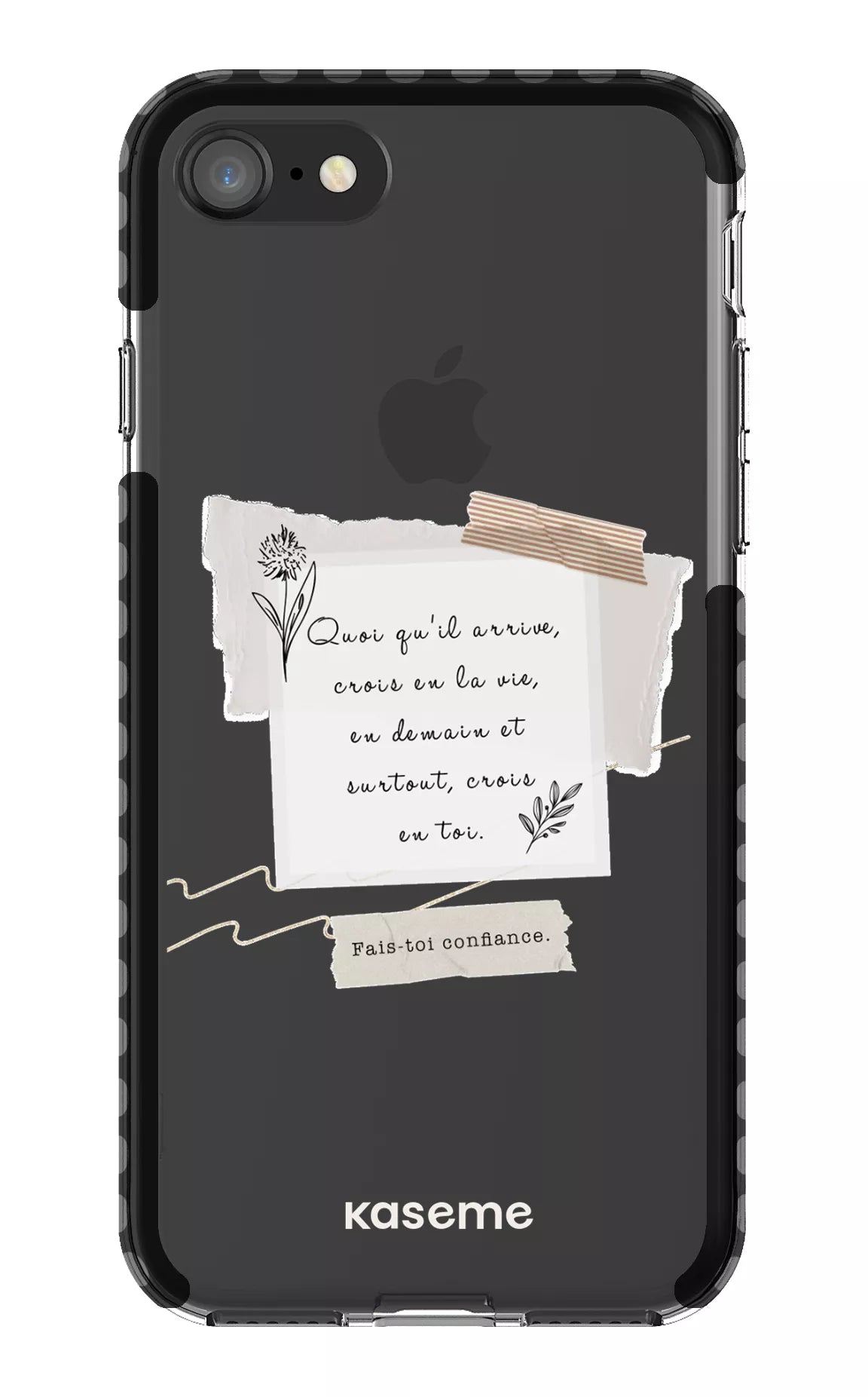 iPhone SE Clear Case Black Foi Clear Case -