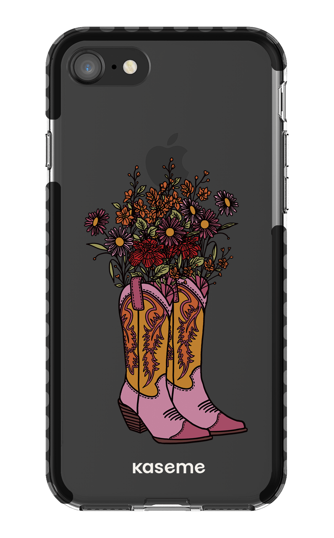 iPhone SE Clear Case Black Howdy Clear Case -