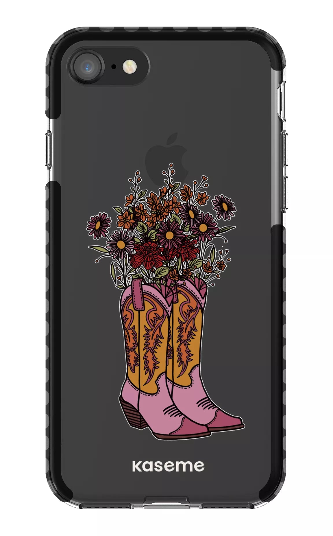 iPhone SE Clear Case Black Howdy Clear Case -