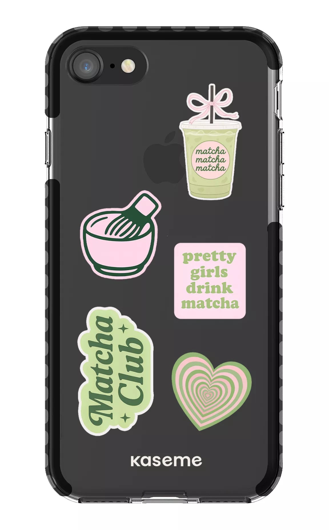 iPhone SE Clear Case Black Matcha Clear Case -