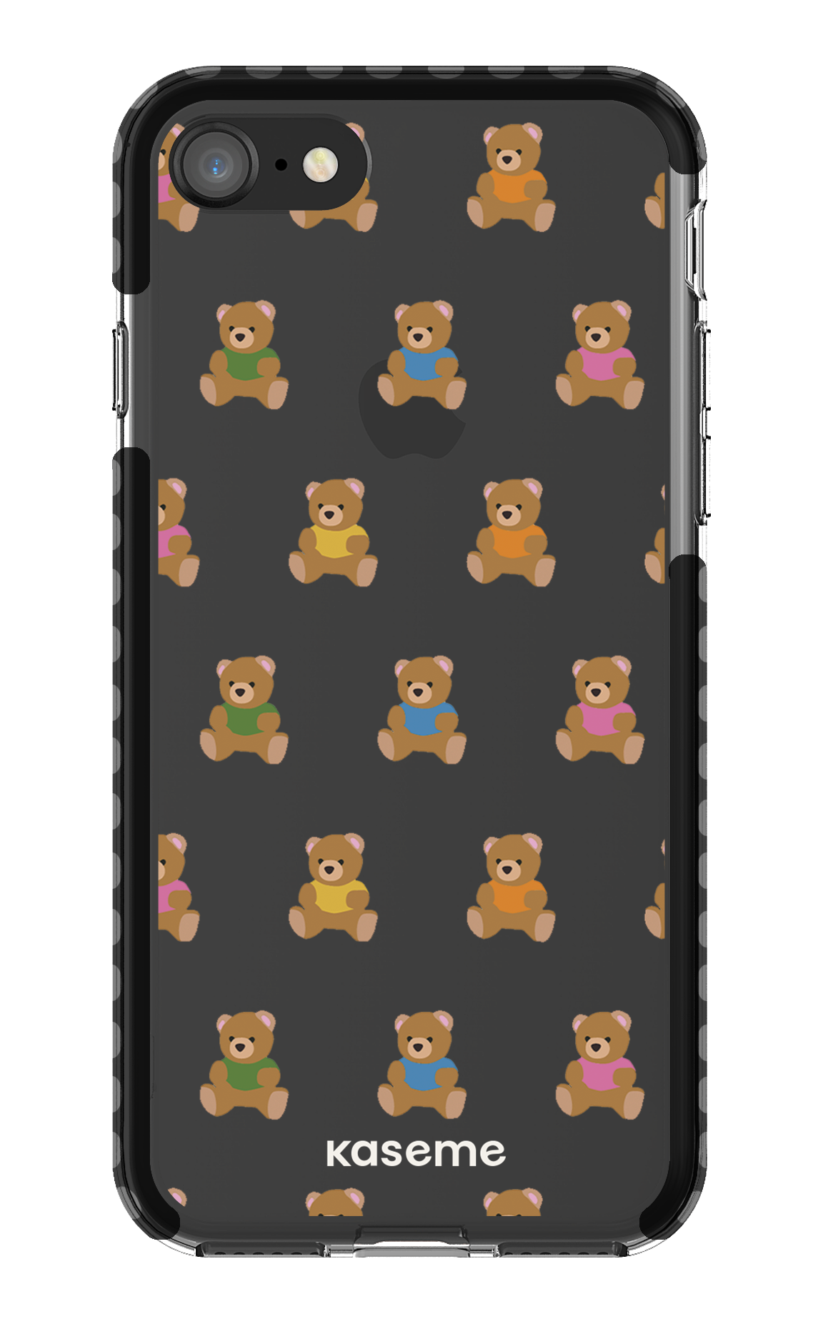 iPhone SE Clear Case Black Teddy Clear Case -
