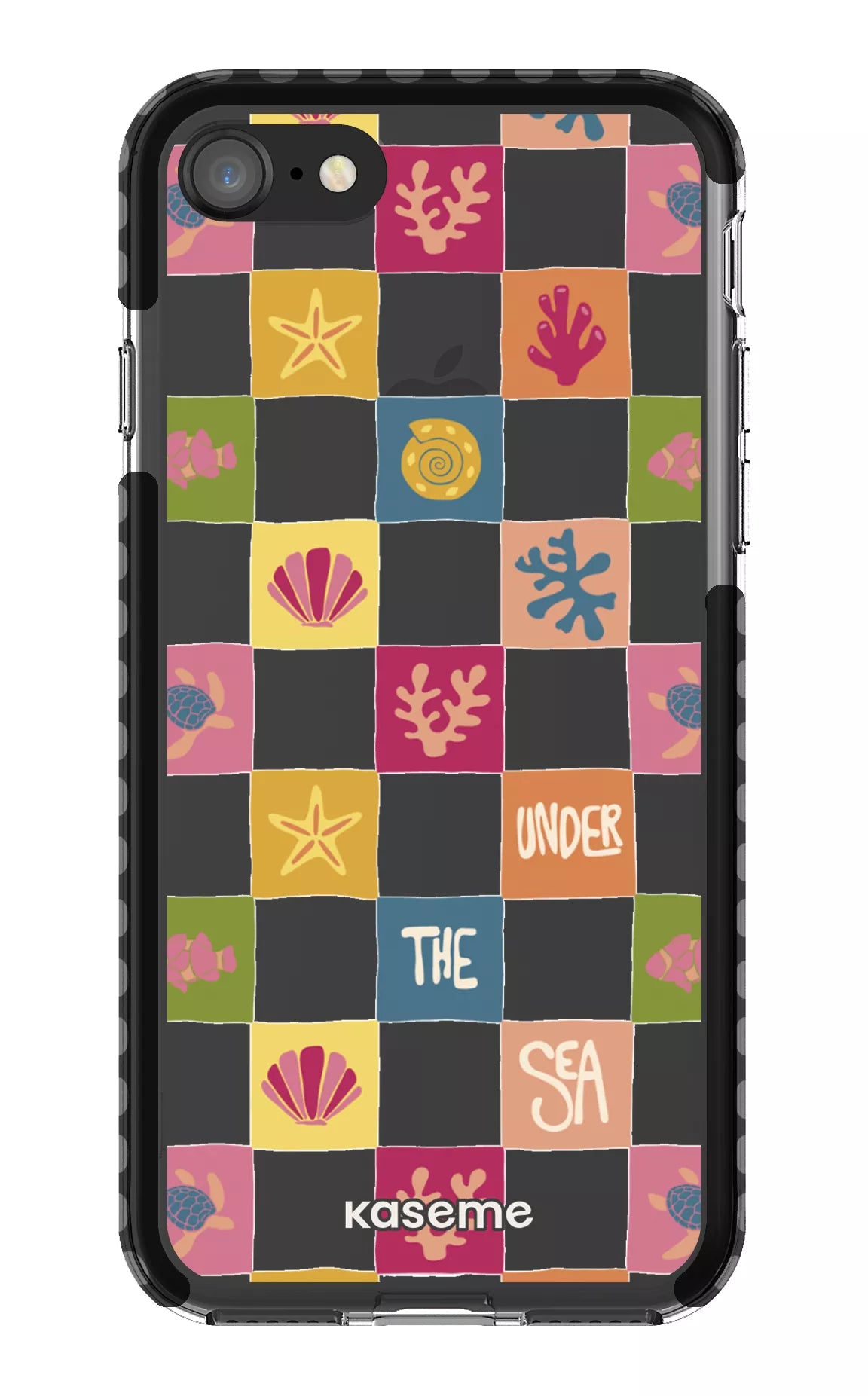 iPhone SE Clear Case Black Under the sea Clear Case -