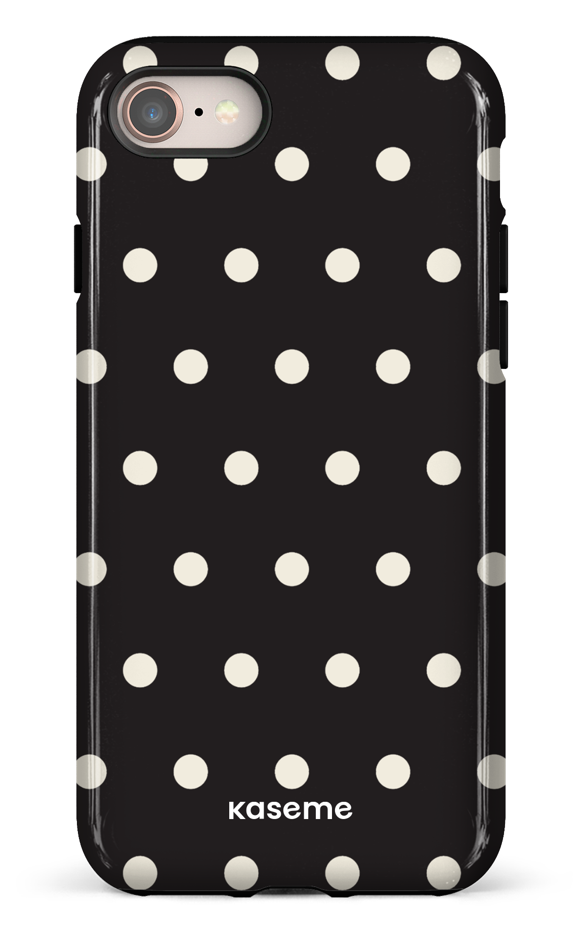 iPhone SE Tough Polka Black -