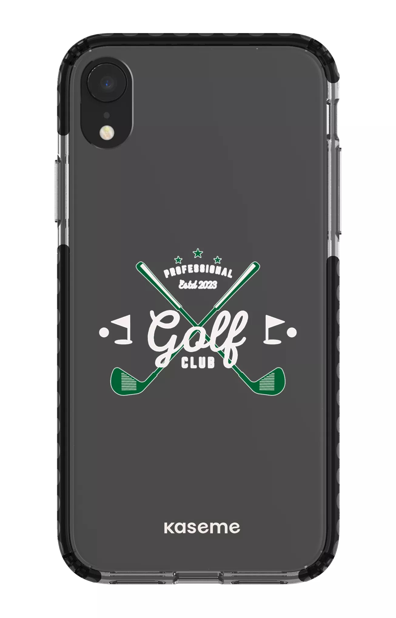 iPhone XR Clear Case - Black Bogey Clear Case -