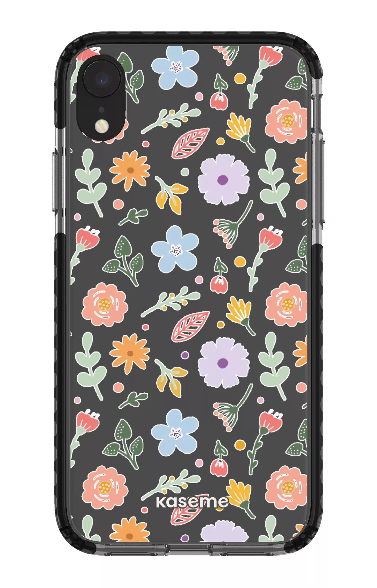 iPhone XR Clear Case - Black Charm Clear Case -