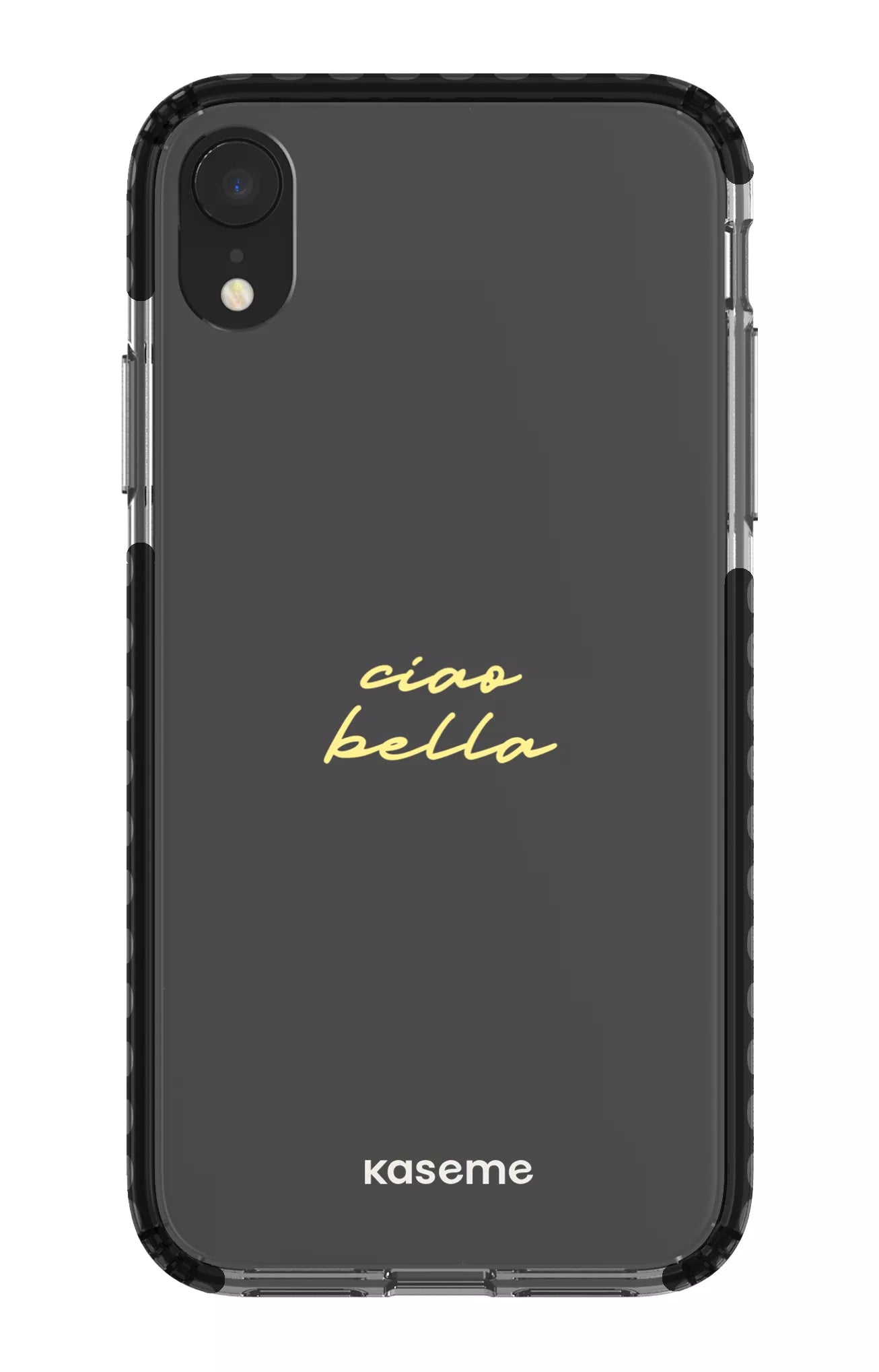 iPhone XR Clear Case - Black Ciao Bella Clear Case -
