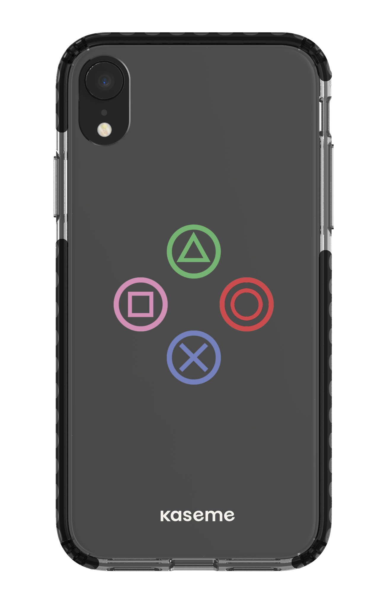 iPhone XR Clear Case - Black Console Clear Case -