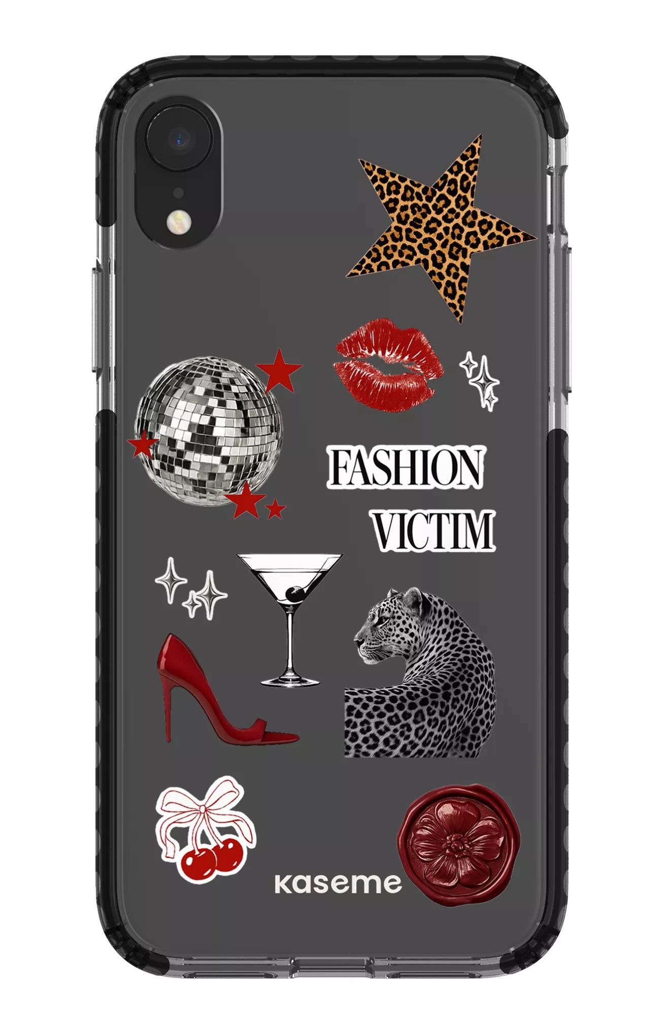 iPhone XR Clear Case - Black Desire Clear Case -