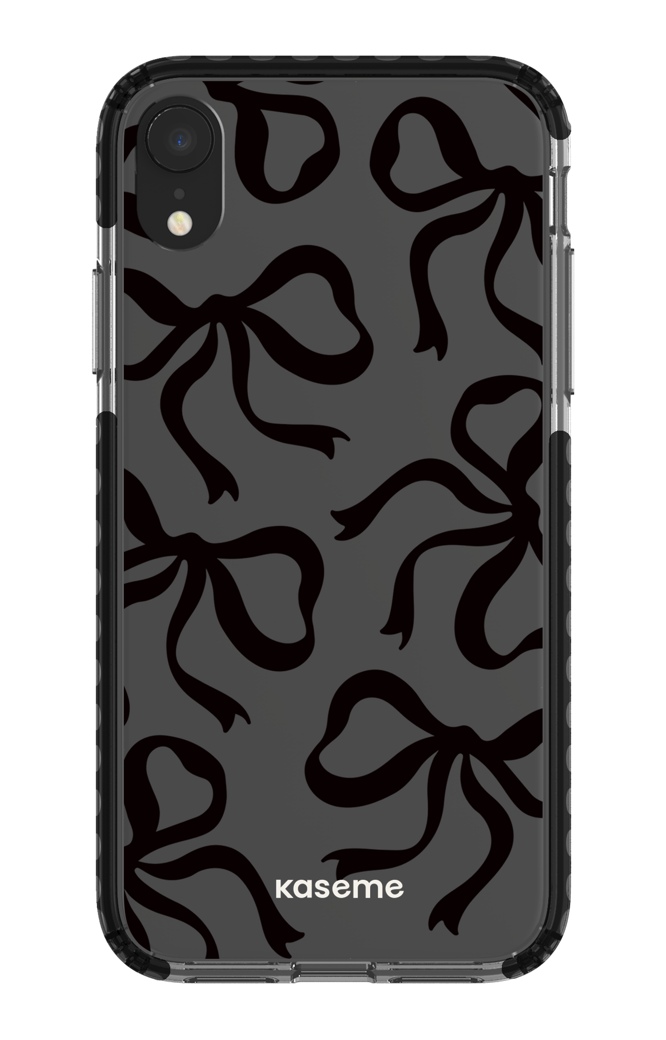 iPhone XR Clear Case - Black Lace Black Clear Case -