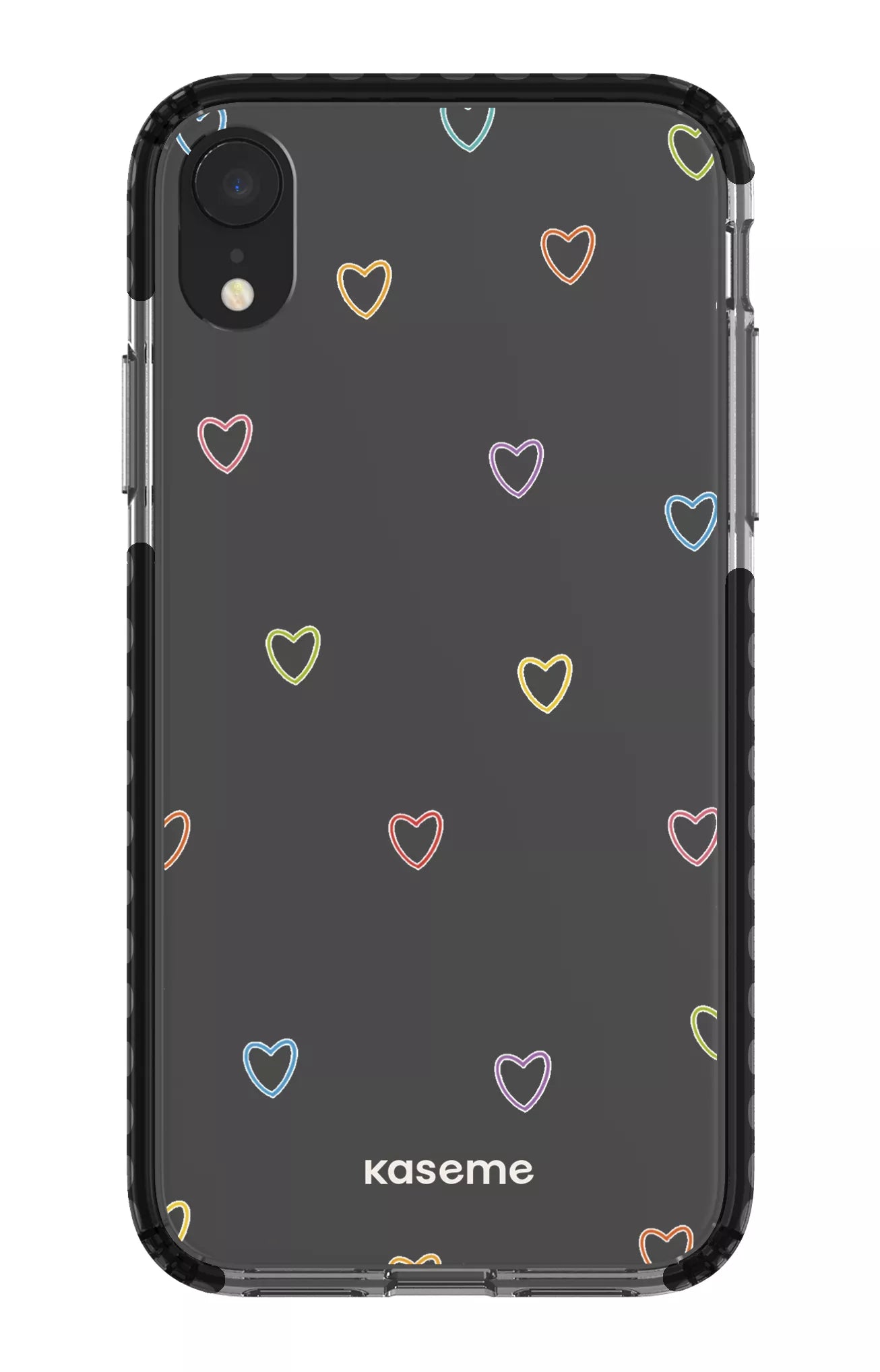 iPhone XR Clear Case - Black Love Wins Clear Case -