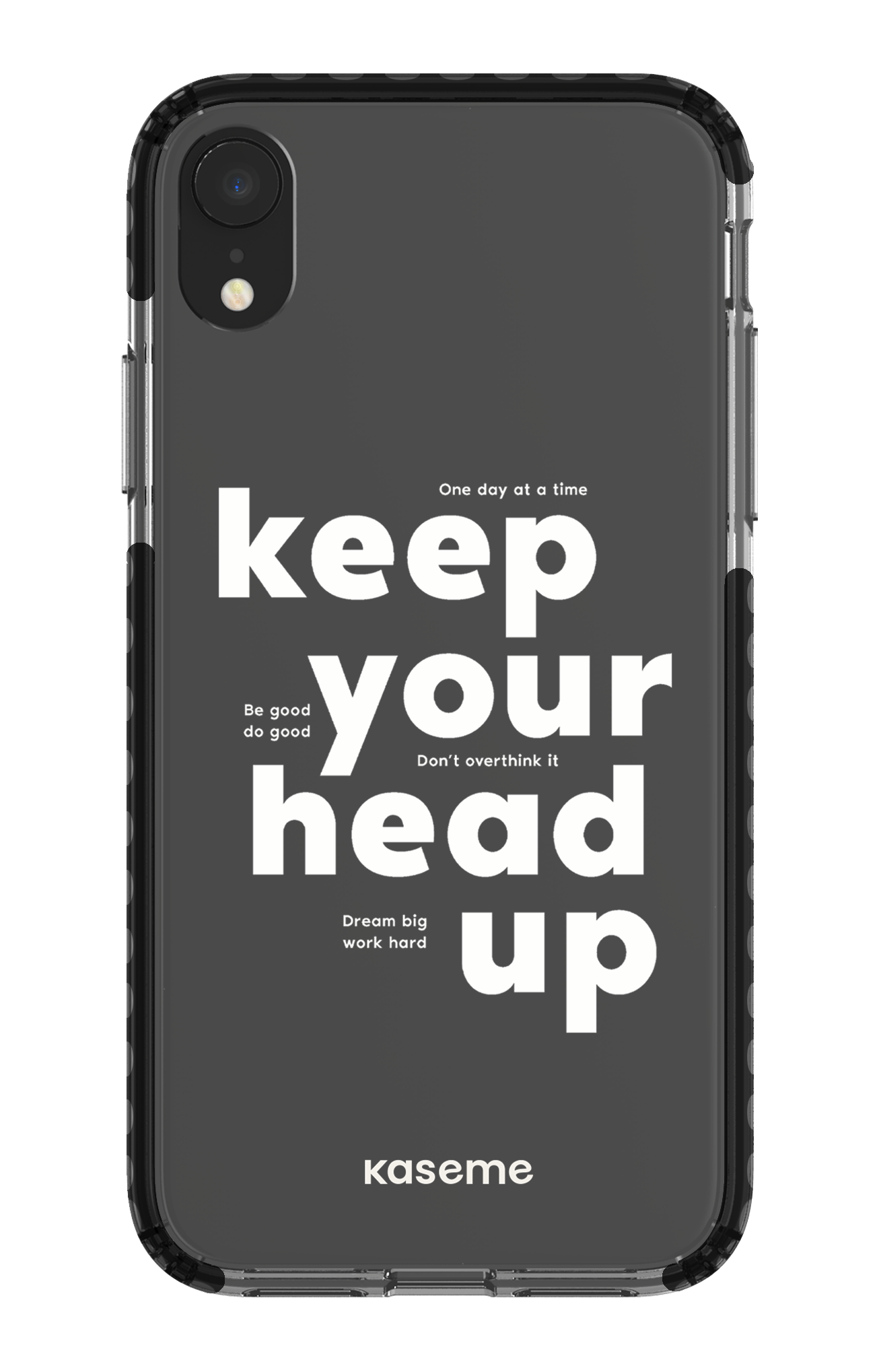 iPhone XR Clear Case - Black Mindset Clear Case -