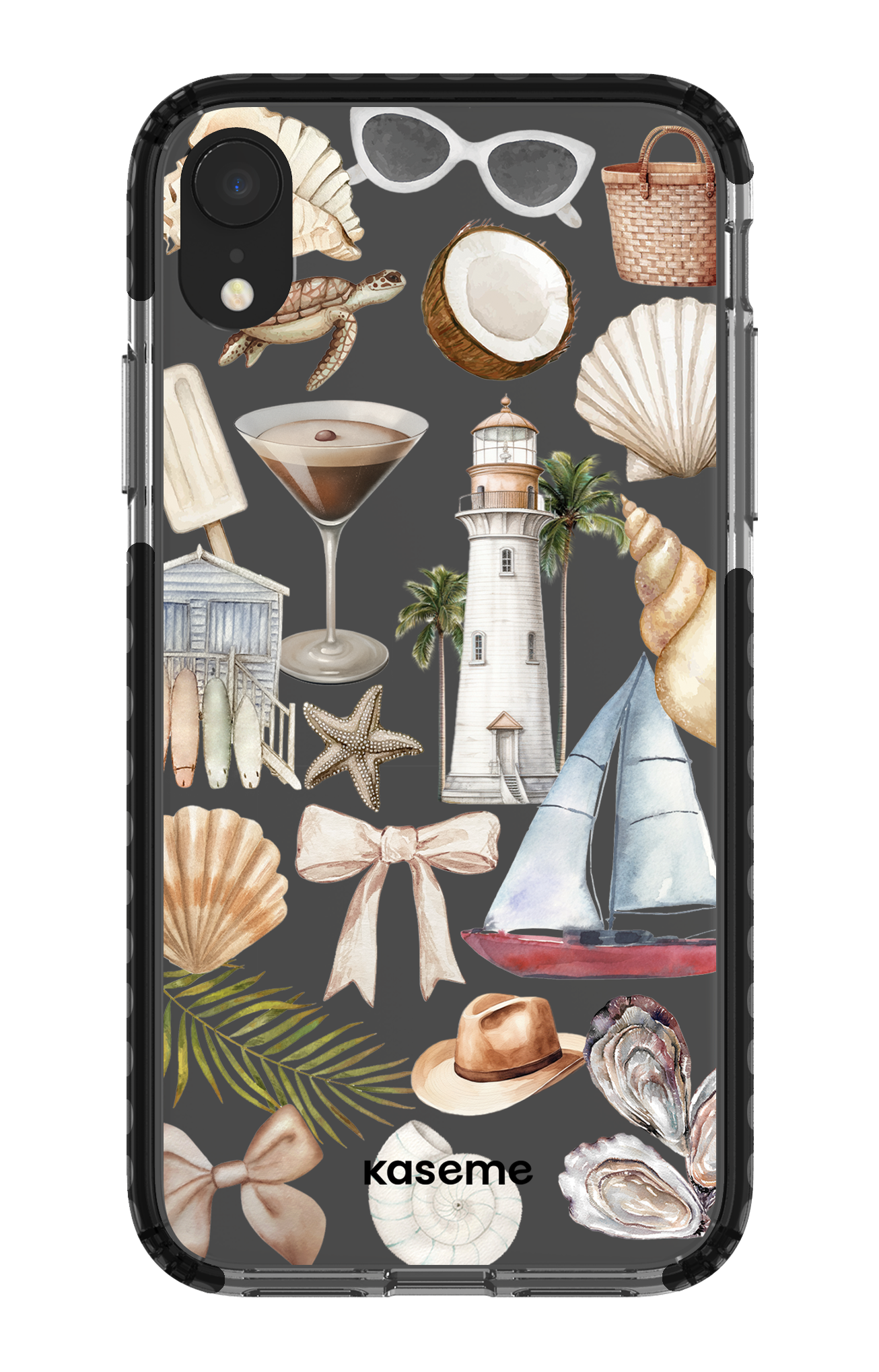 iPhone XR Clear Case - Black Riviera Clear Case -