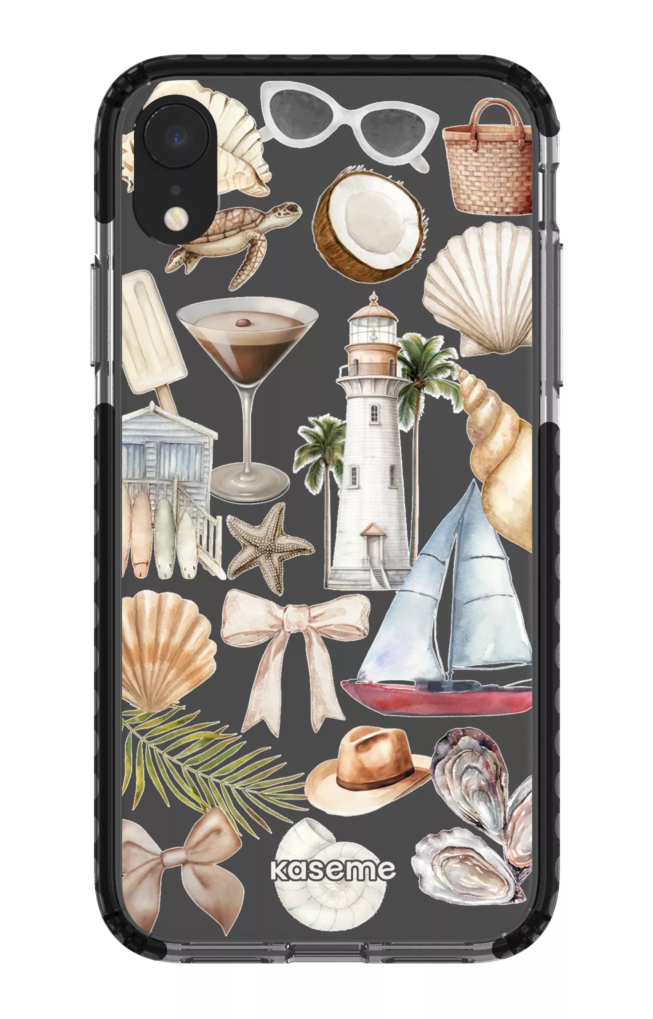 iPhone XR Clear Case - Black Riviera Clear Case -