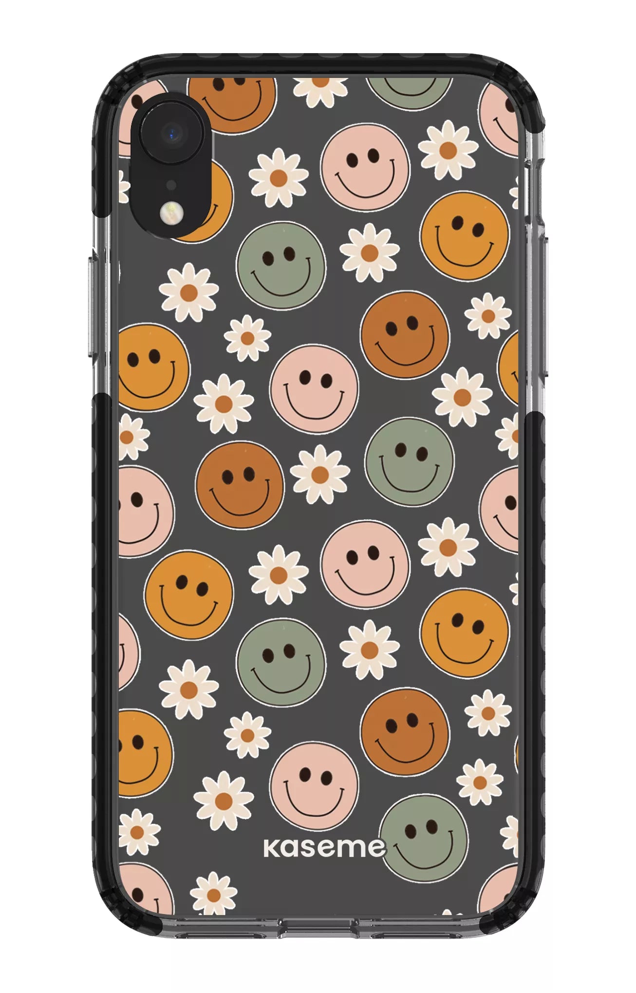 iPhone XR Clear Case - Black Smirk Clear Case -