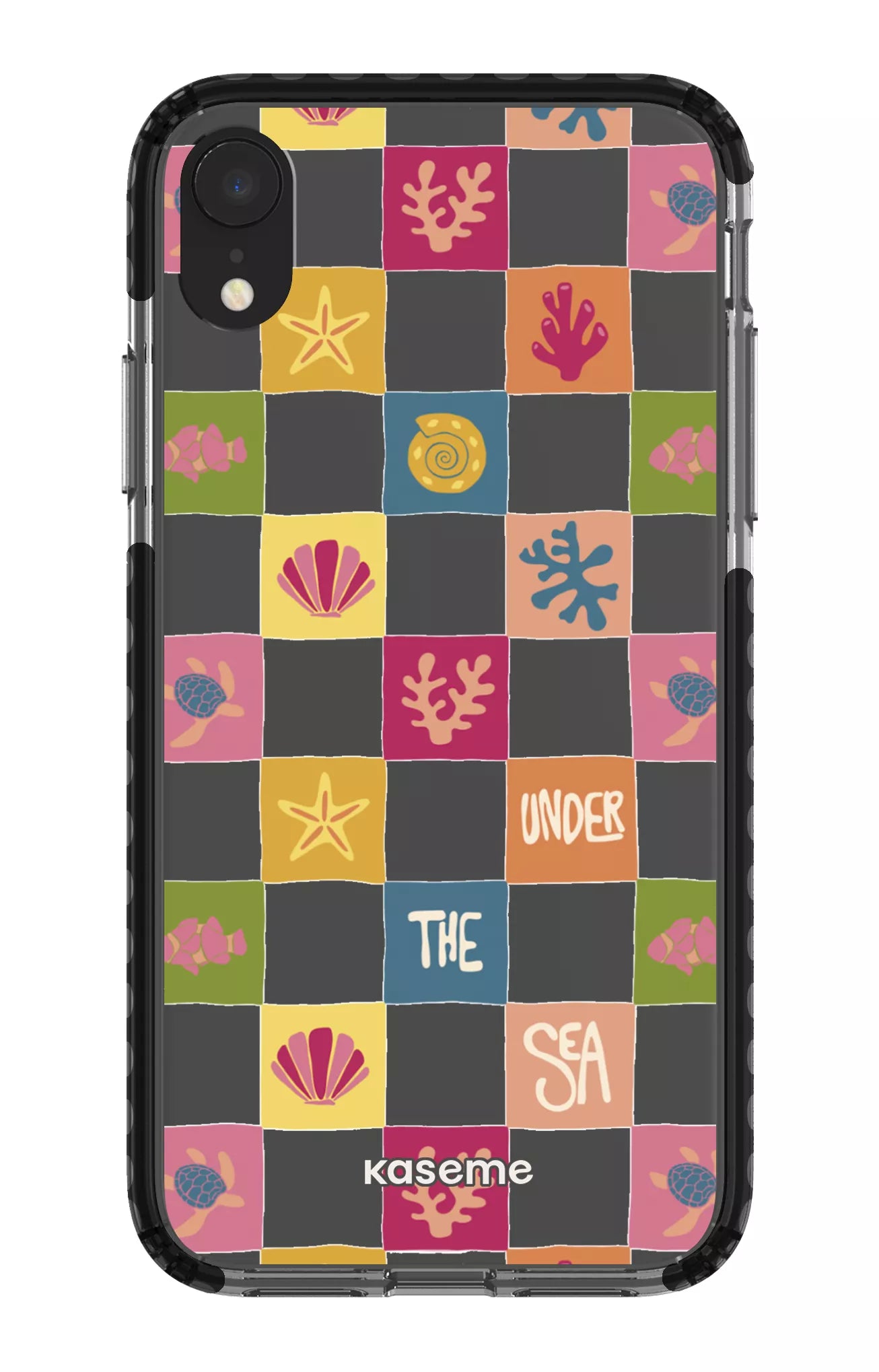 iPhone XR Clear Case - Black Under the sea Clear Case -