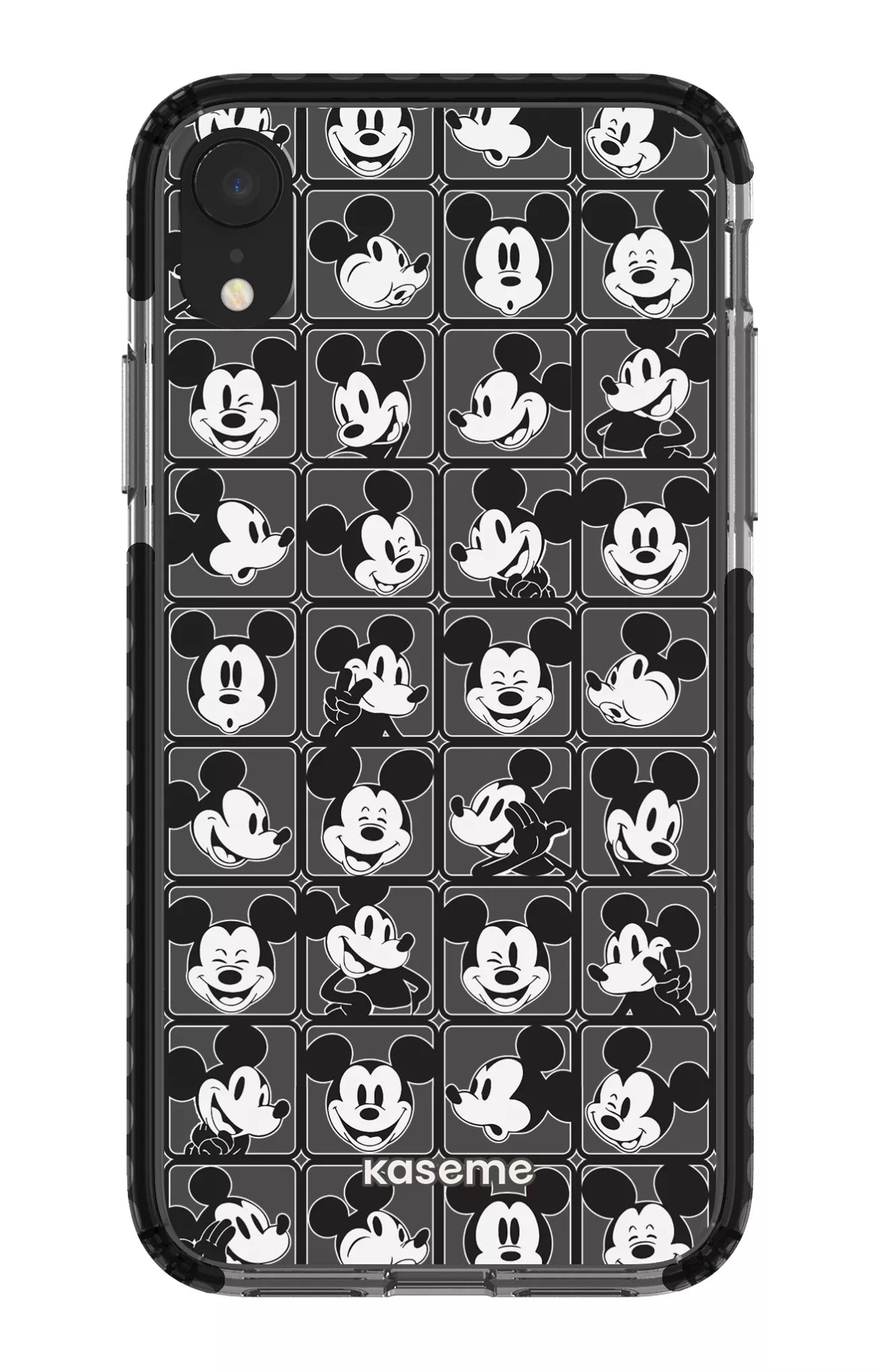 iPhone XR Clear Case - Black Whimsy Clear Case -