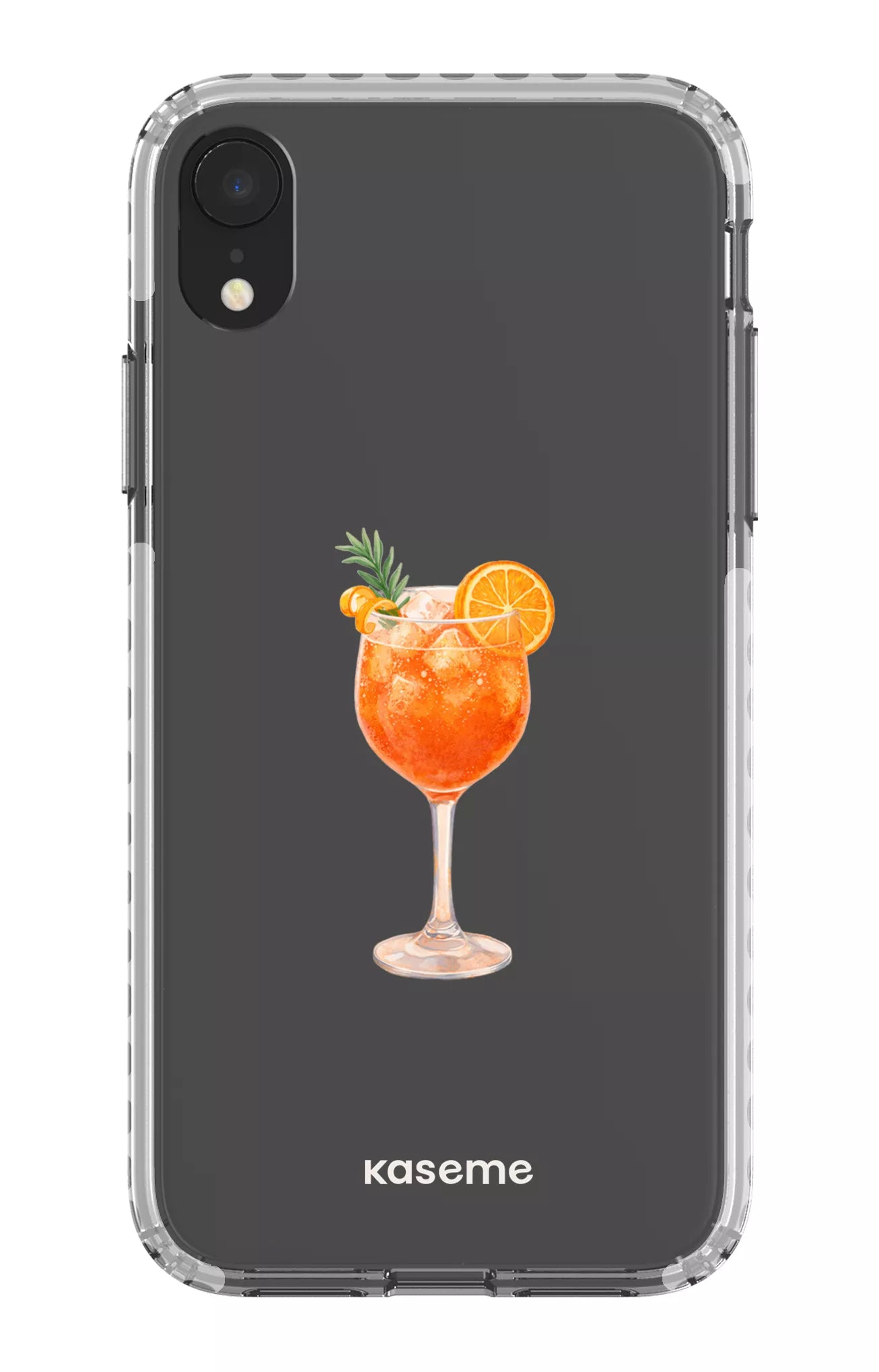 iPhone XR Clear Case - White Aperol Sunset Clear Case -