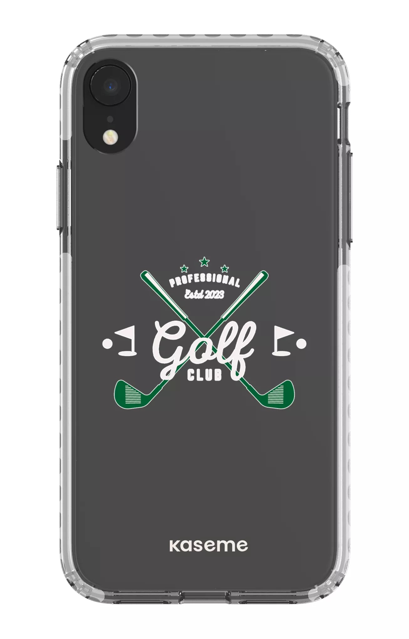 iPhone XR Clear Case - White Bogey Clear Case -