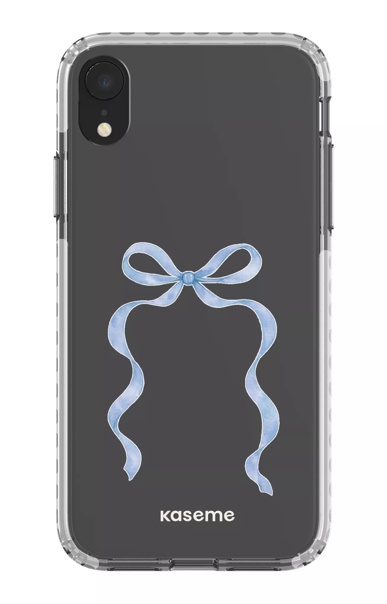 iPhone XR Clear Case - White Celeste Blue Clear Case -