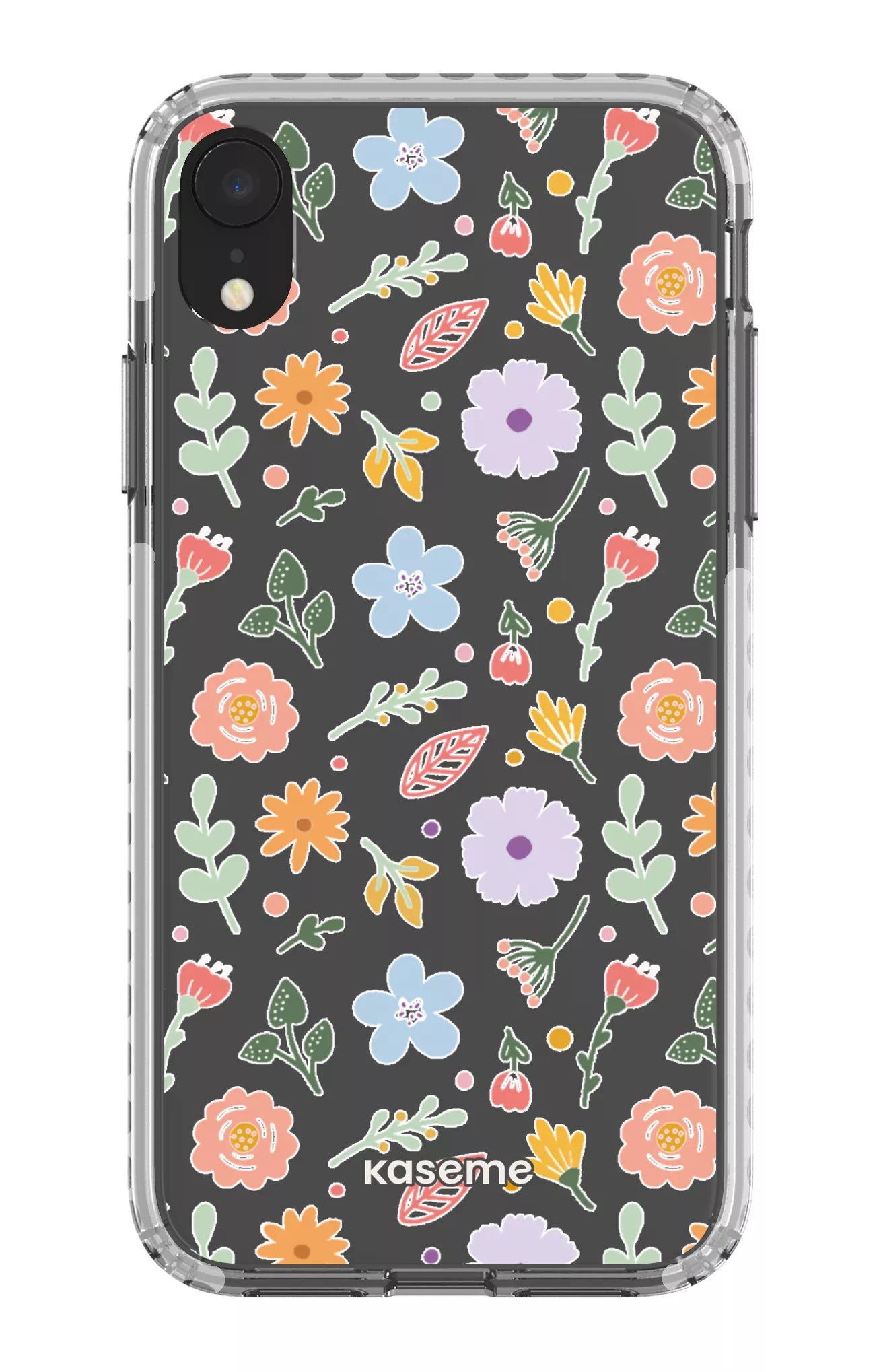 iPhone XR Clear Case - White Charm Clear Case -