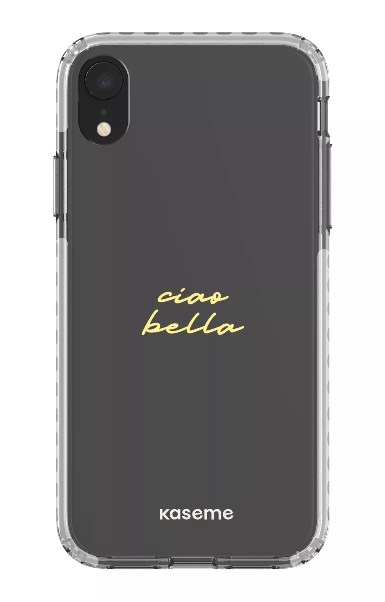 iPhone XR Clear Case - White Ciao Bella Clear Case -