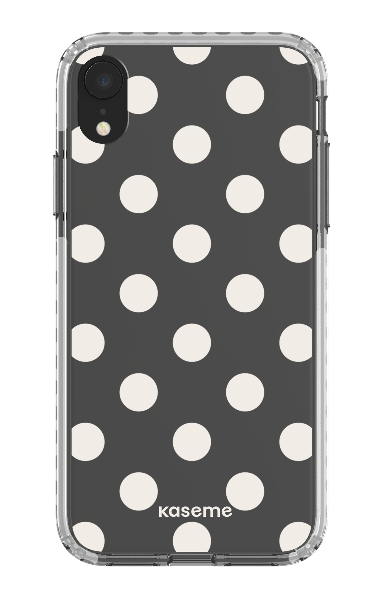 iPhone XR Clear Case - White Couture Clear Case -