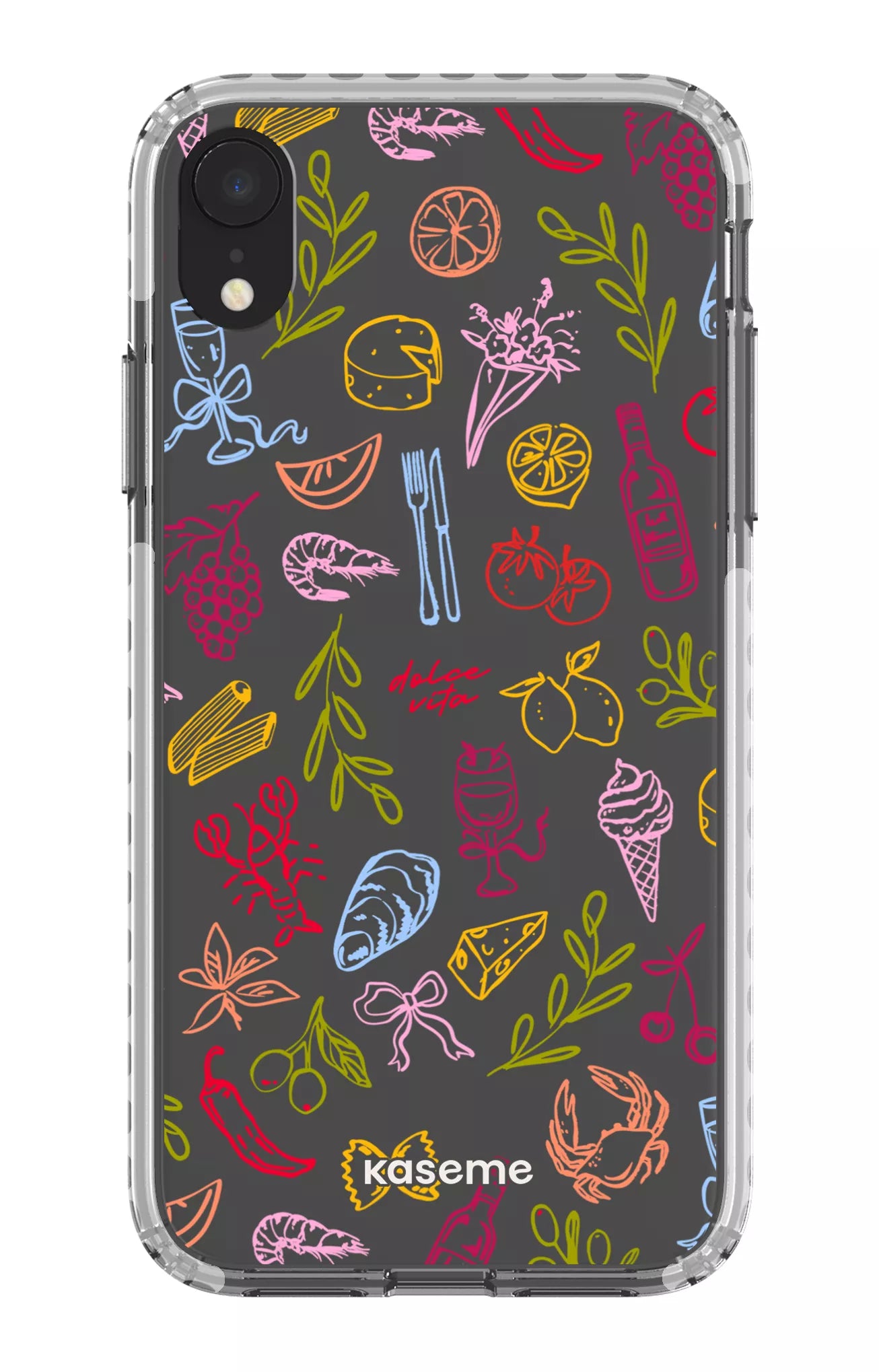 iPhone XR Clear Case - White Cucina Viva Clear Case -