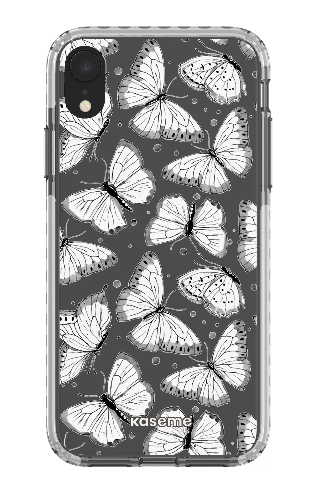 iPhone XR Clear Case - White Float Clear Case -