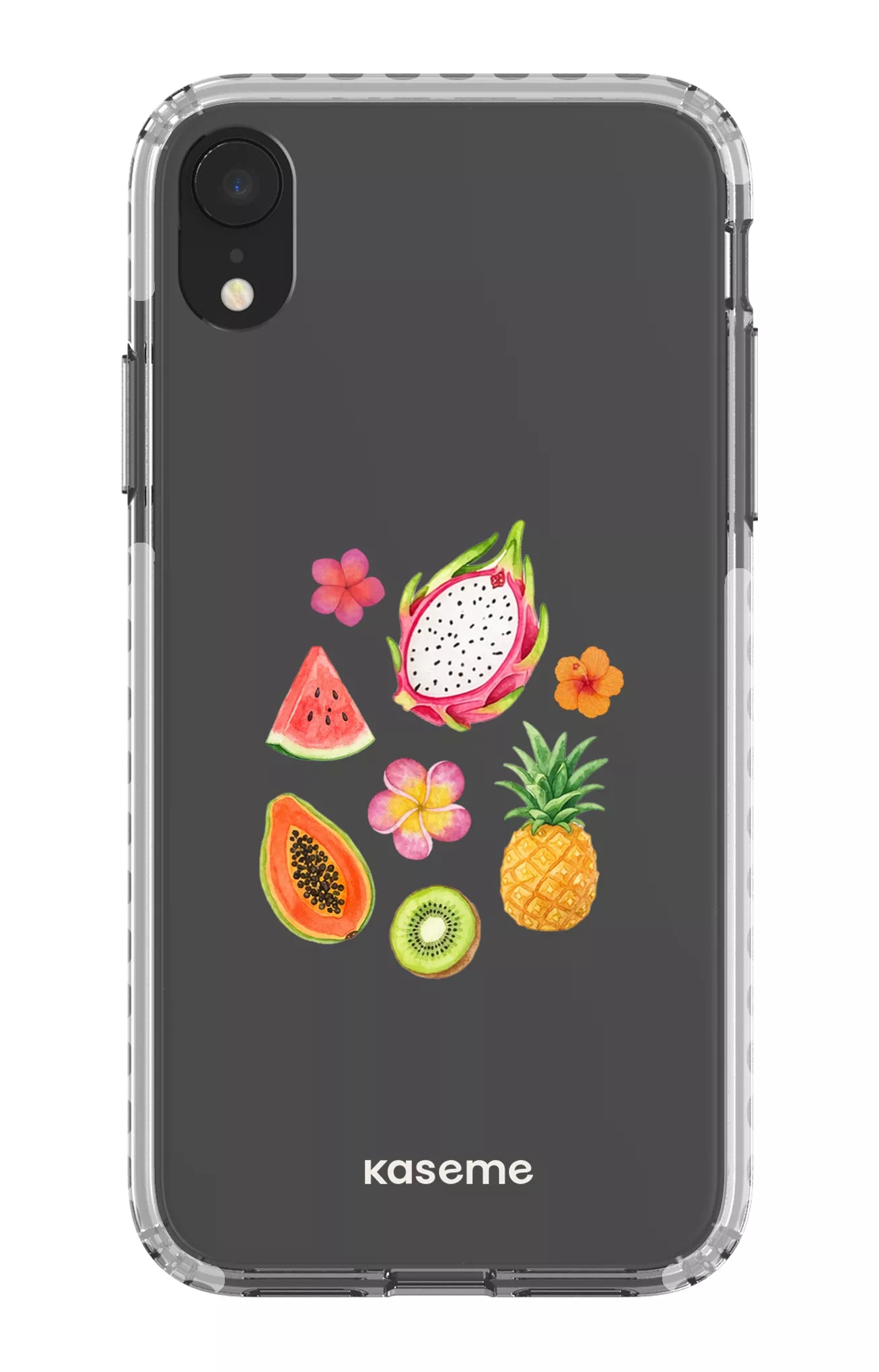 iPhone XR Clear Case - White Fresca Tropicale Clear Case -