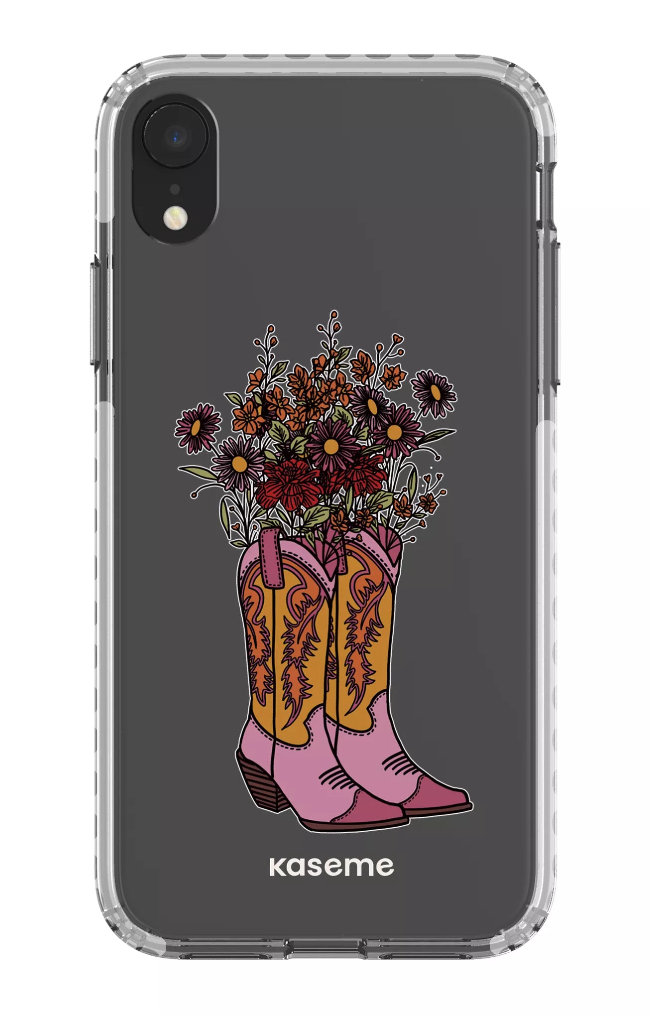 iPhone XR Clear Case - White Howdy Clear Case -