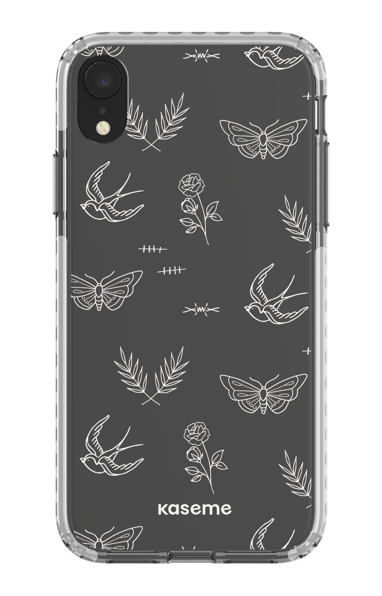 iPhone XR Clear Case - White Ink white clear case -