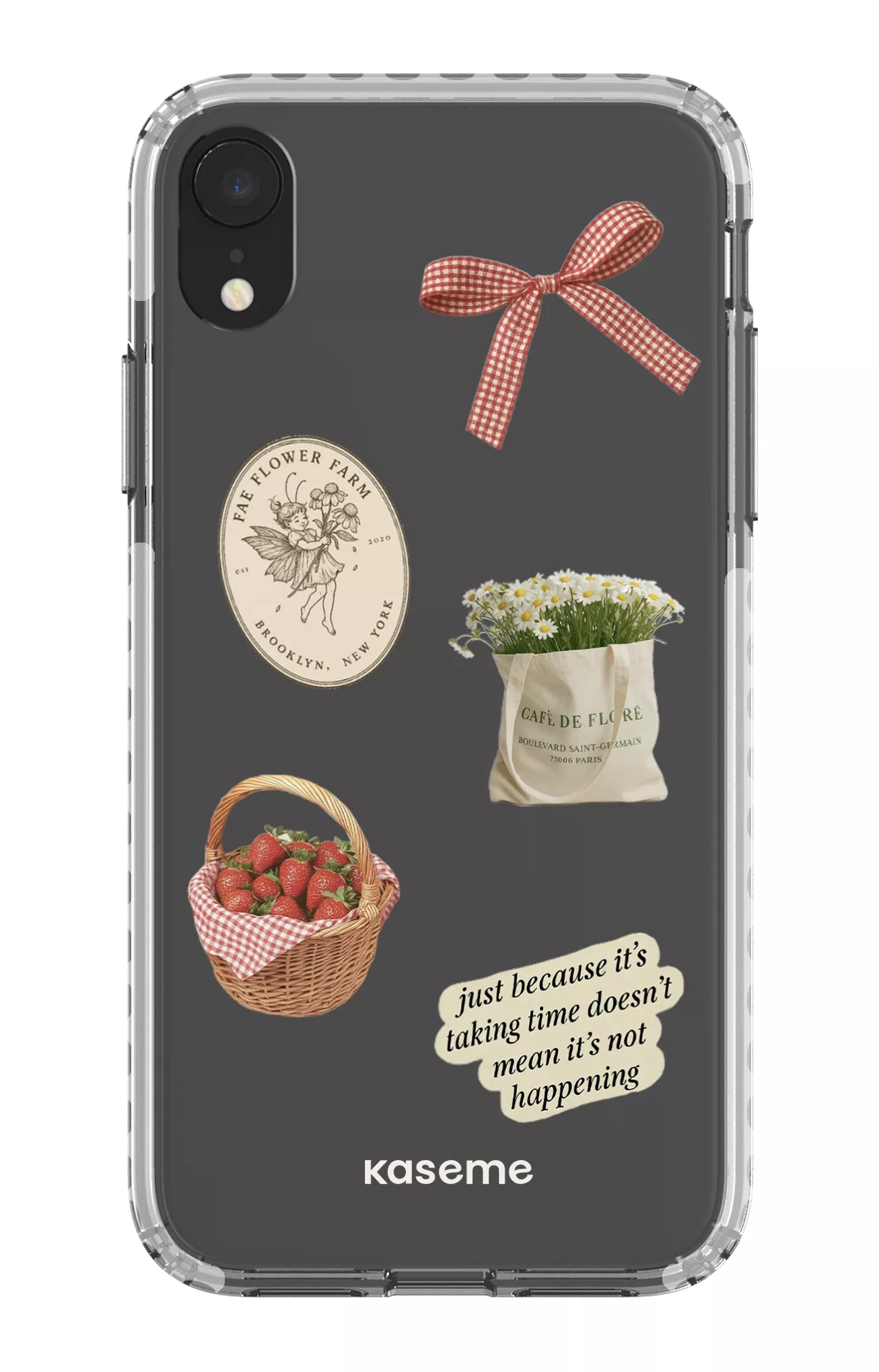 iPhone XR Clear Case - White June Clear Case -