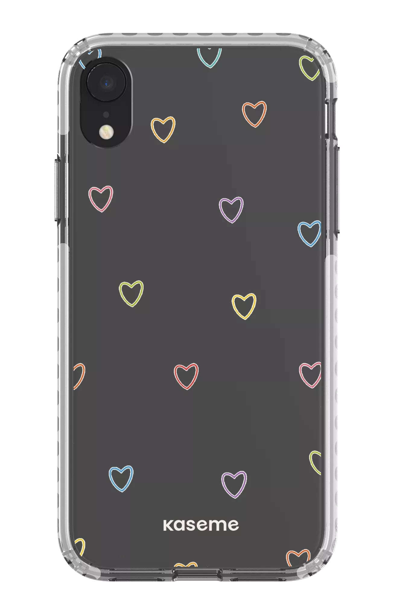 iPhone XR Clear Case - White Love Wins Clear Case -