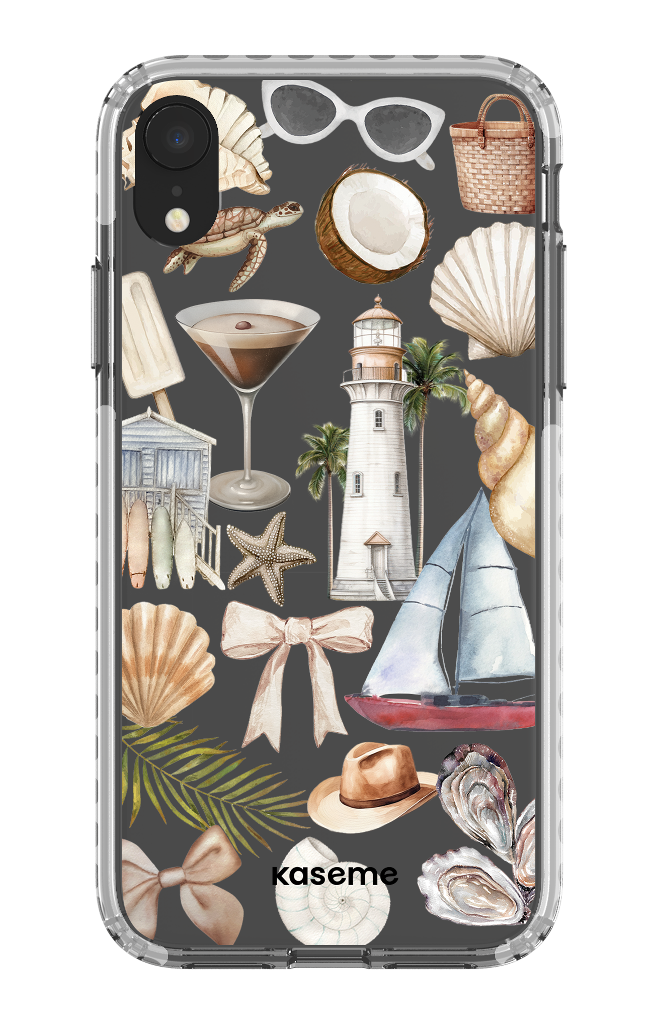 iPhone XR Clear Case - White Riviera Clear Case -