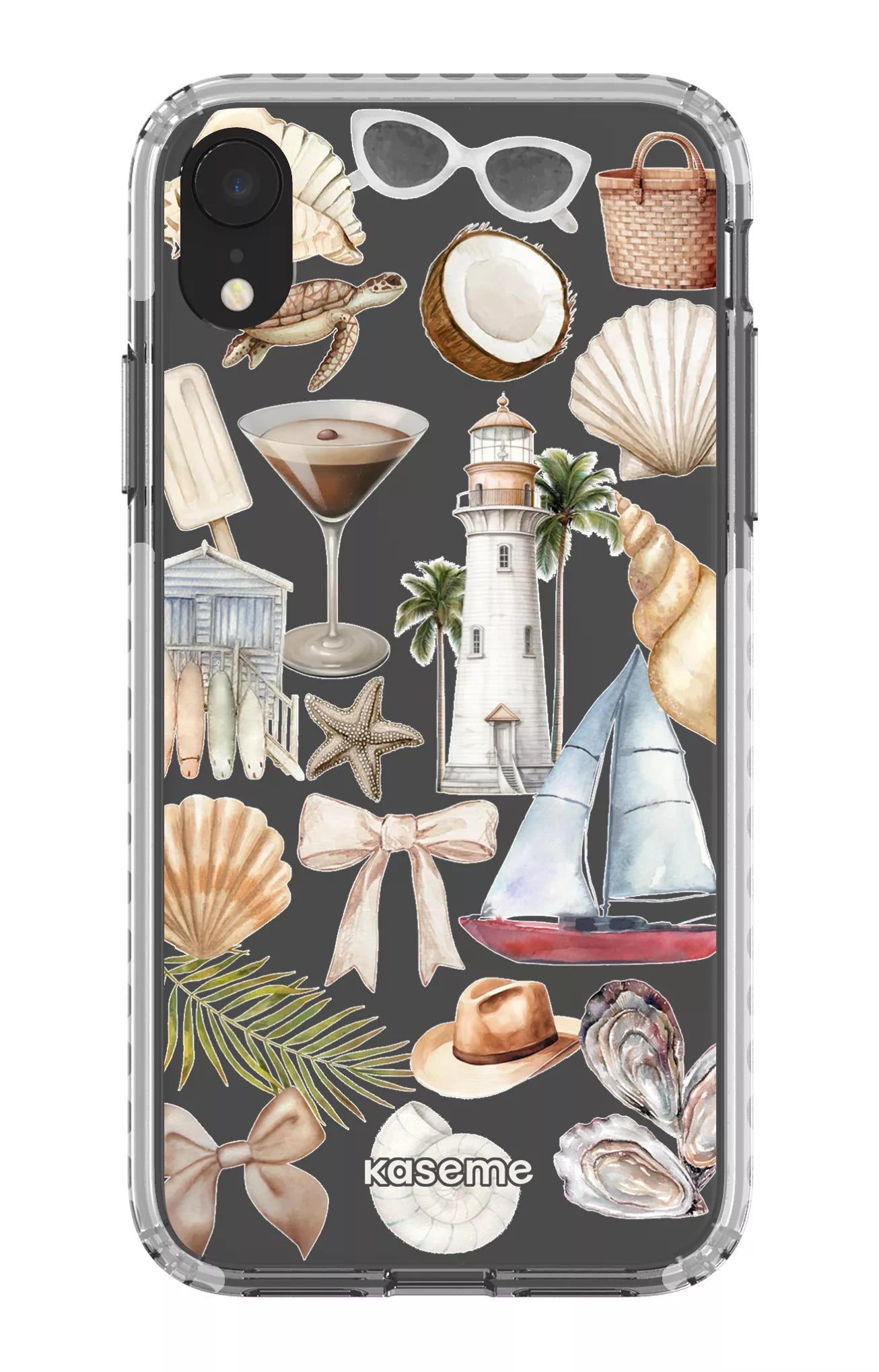 iPhone XR Clear Case - White Riviera Clear Case -