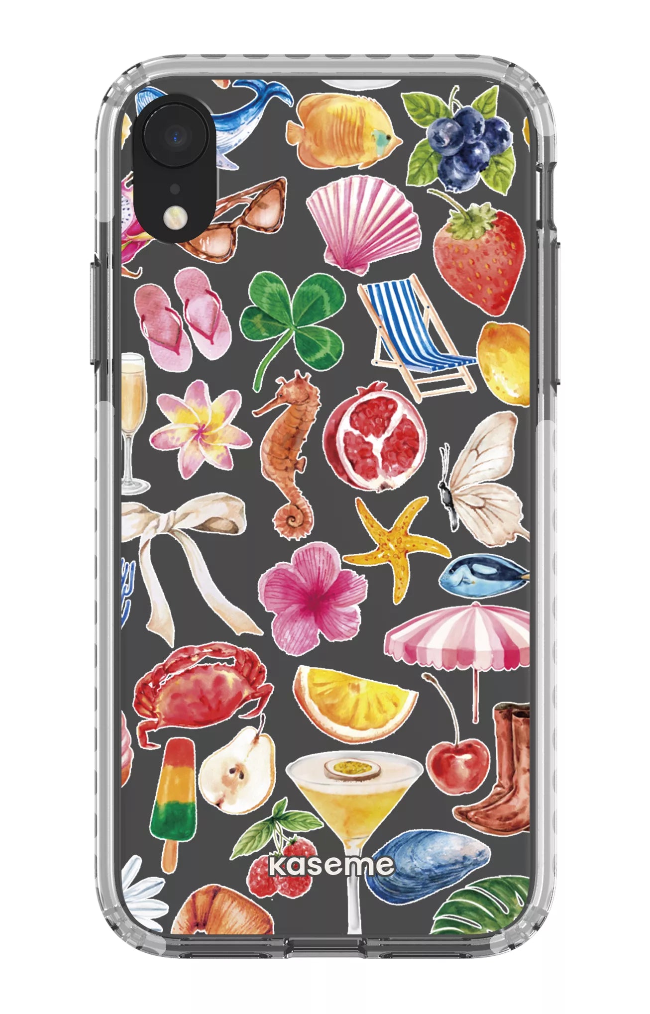 iPhone XR Clear Case - White St-Tropez Clear Case -