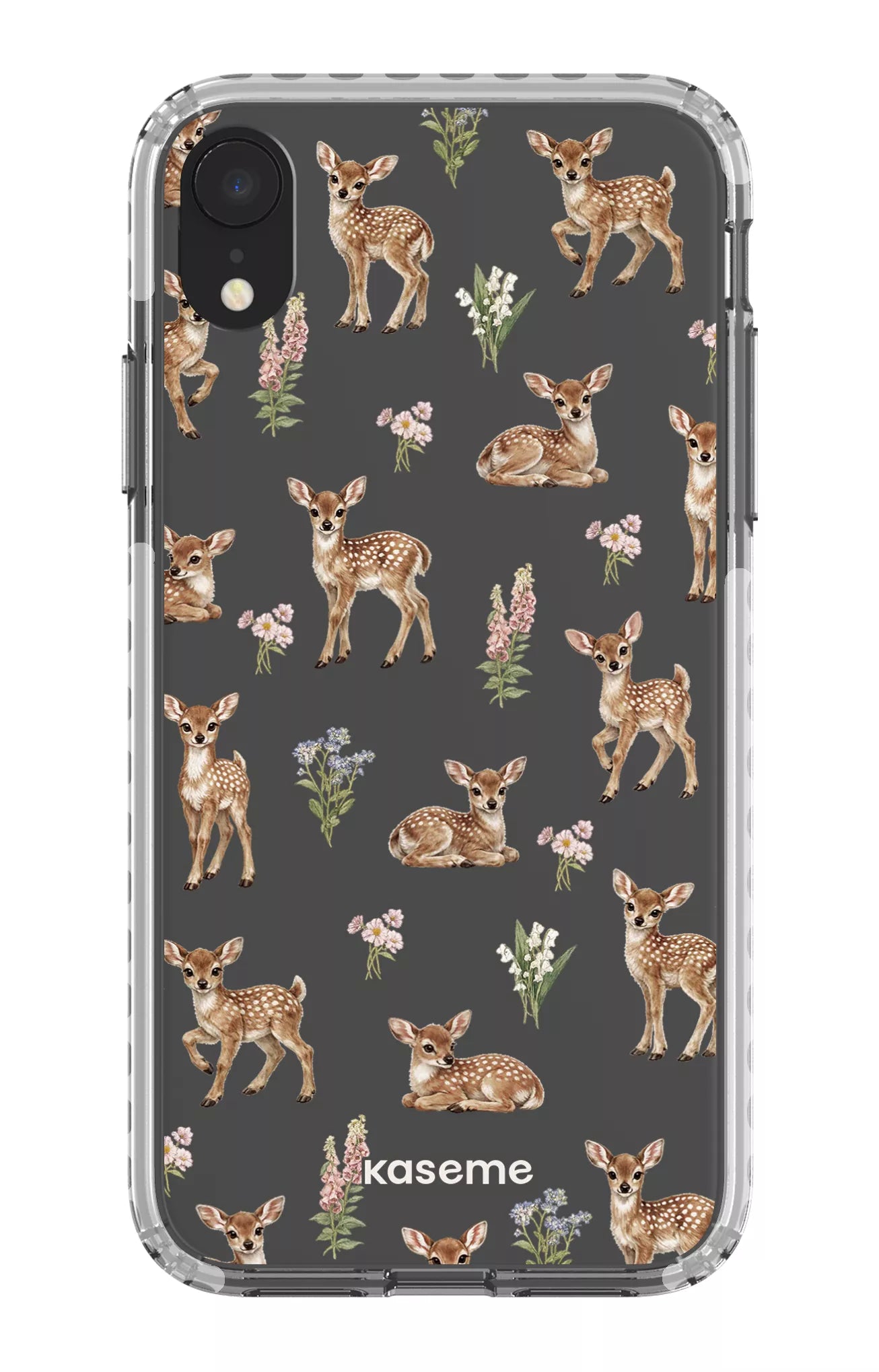 iPhone XR Clear Case - White Sweet Bambi Clear Case -