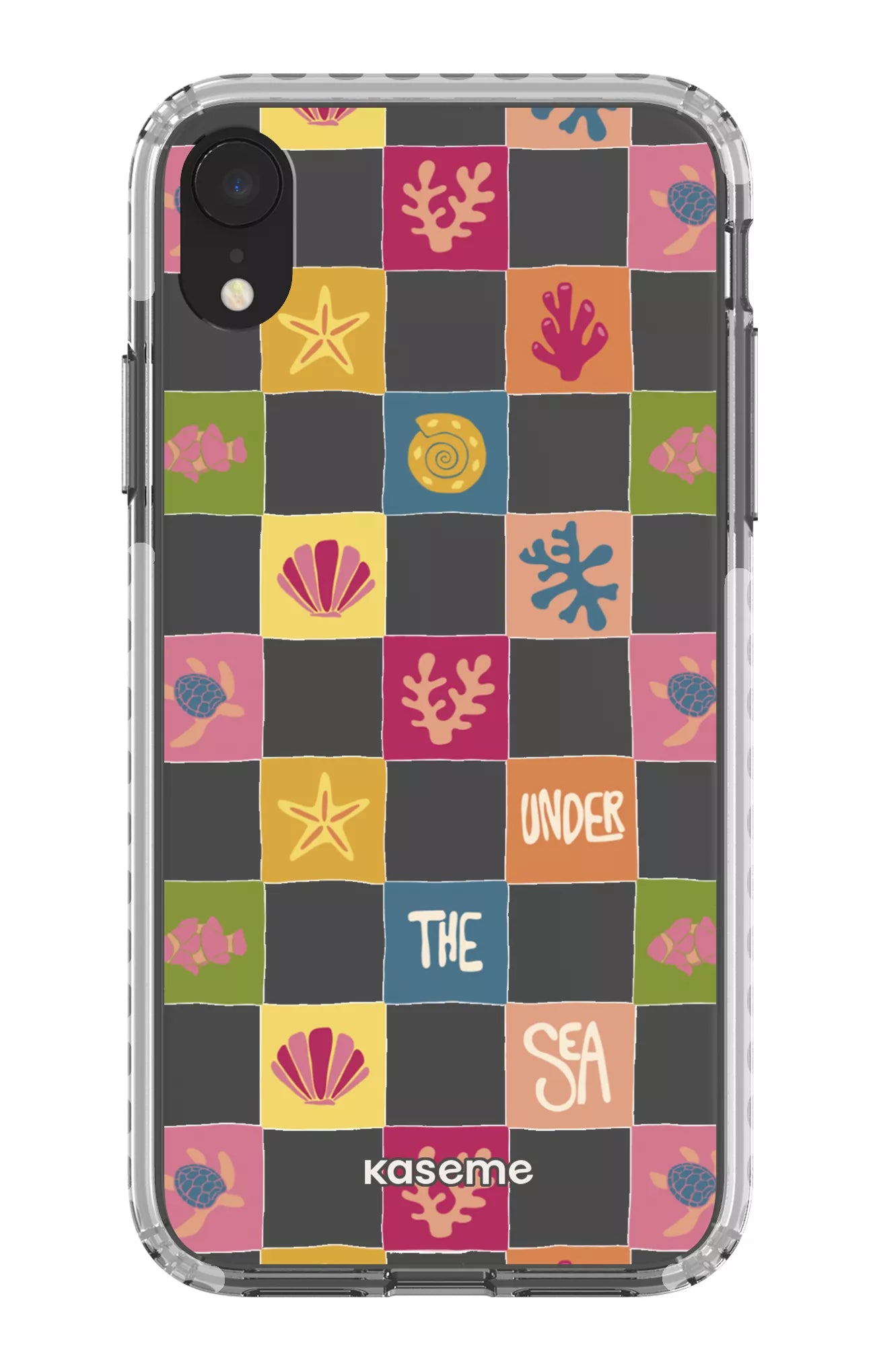 iPhone XR Clear Case - White Under the sea Clear Case -