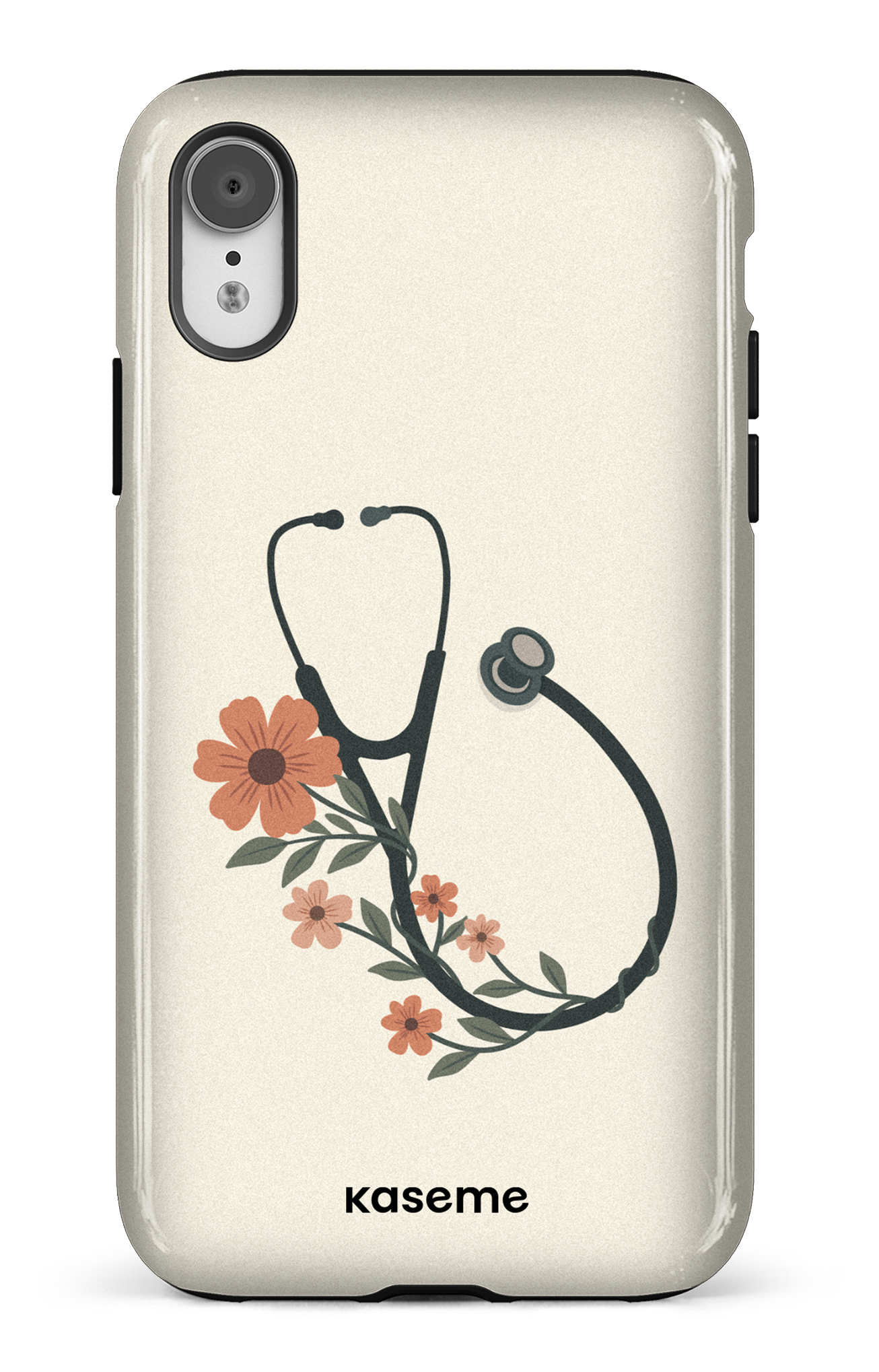 iPhone XR Tough Blossom Beat Beige -