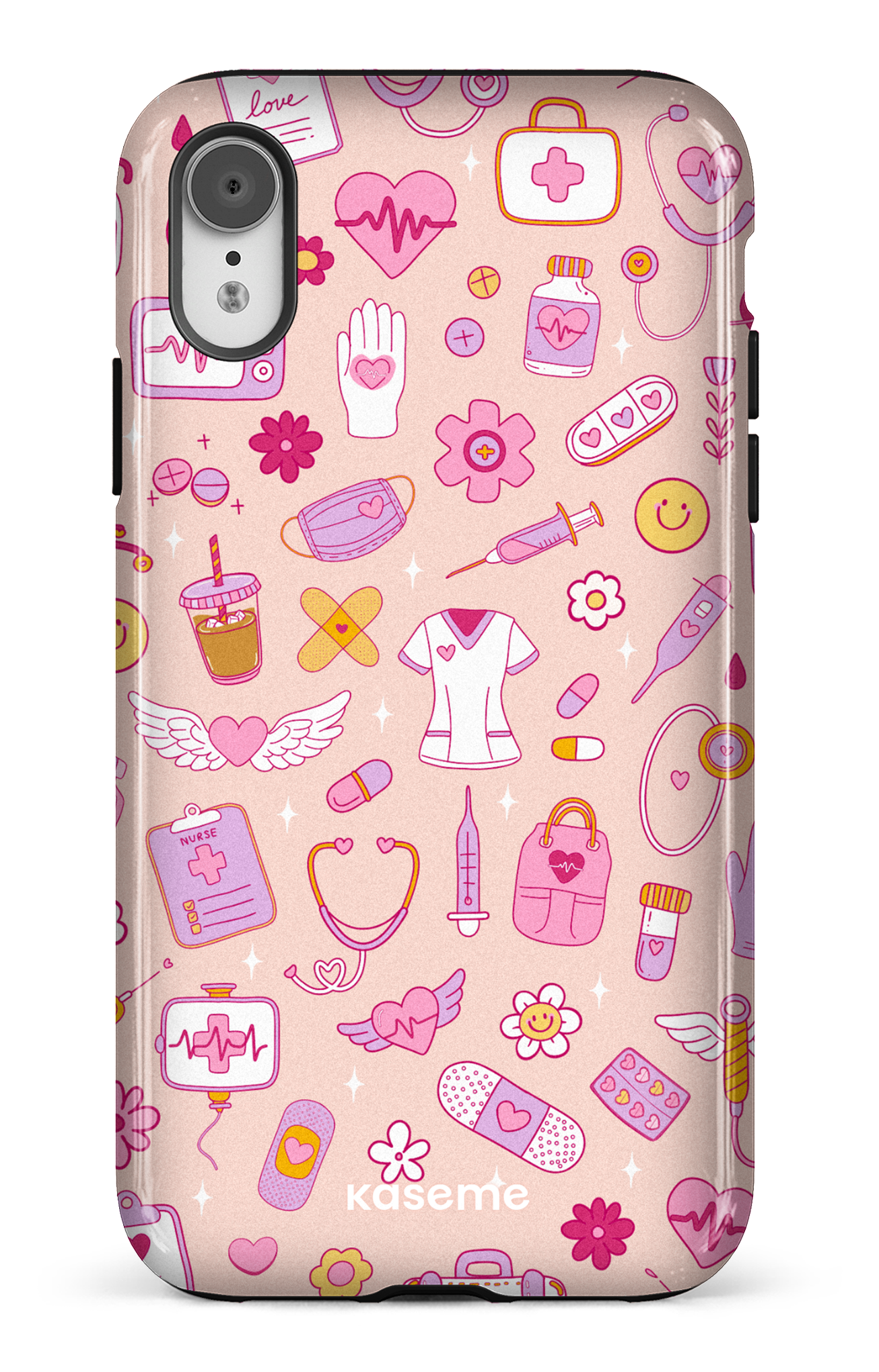 iPhone XR Tough Code Pink -