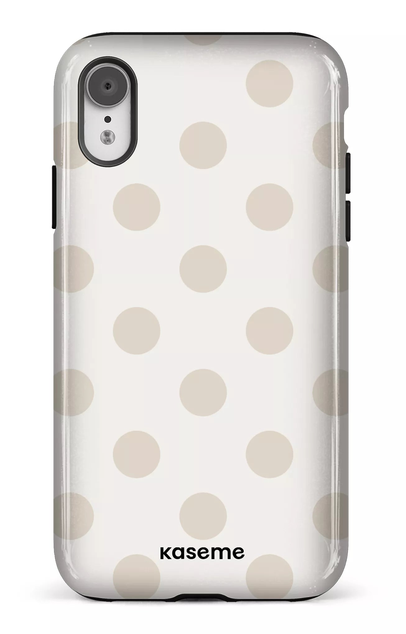 iPhone XR Tough Couture Beige & White -