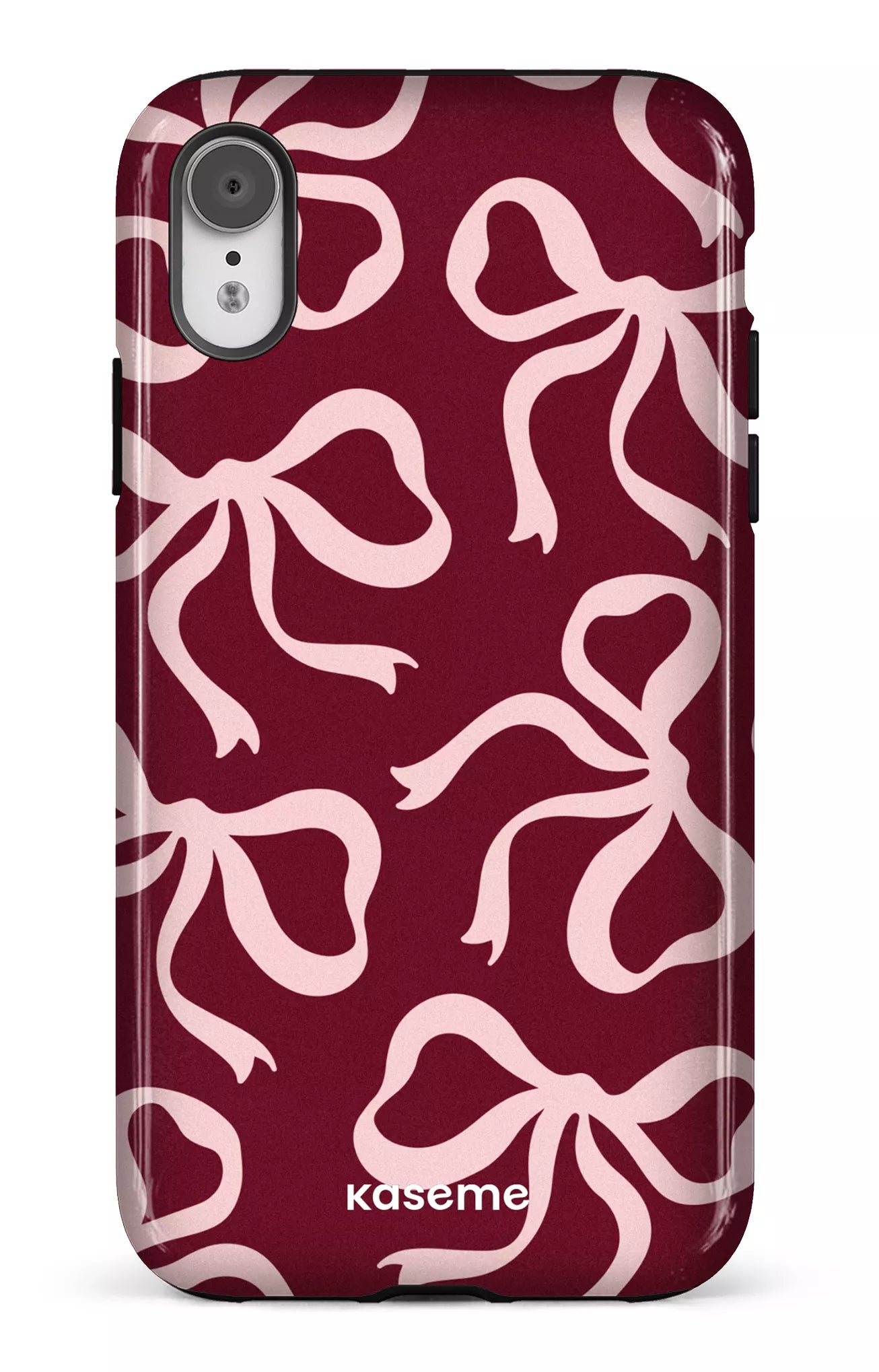 iPhone XR Tough Lace Burgundy & Pink -