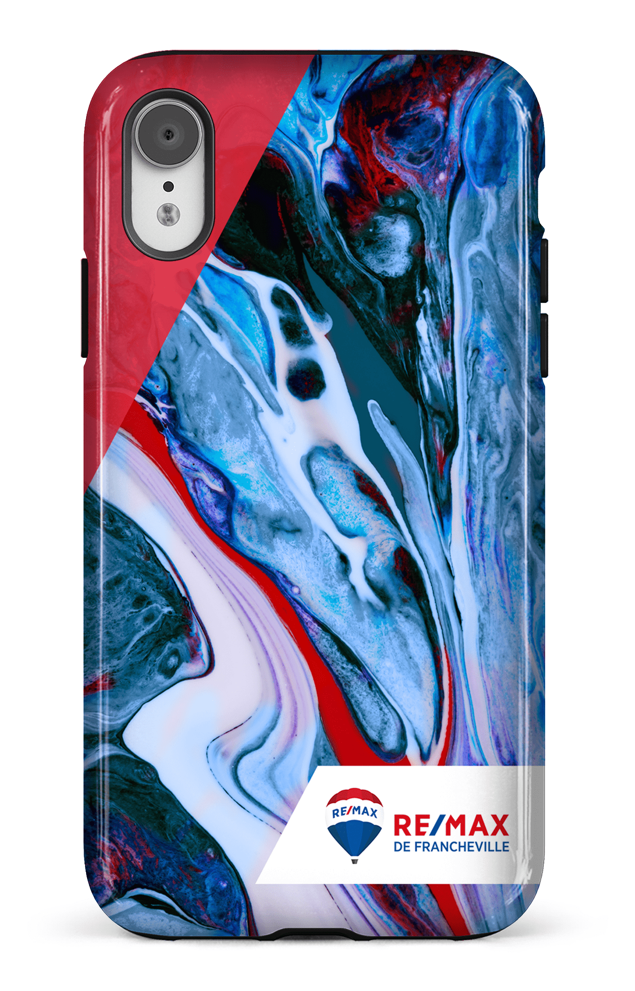 iPhone XR Tough Peinture marbrée claire de Francheville -