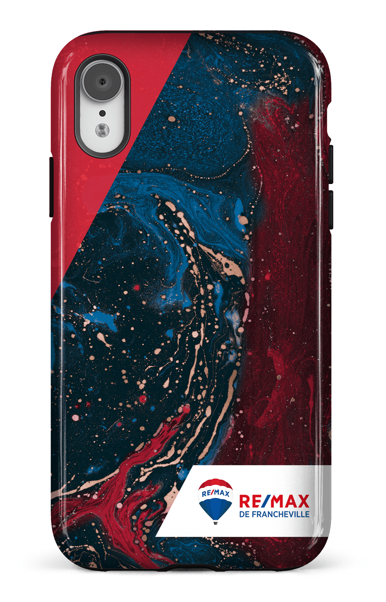 iPhone XR Tough Peinture marbrée sombre de Francheville -