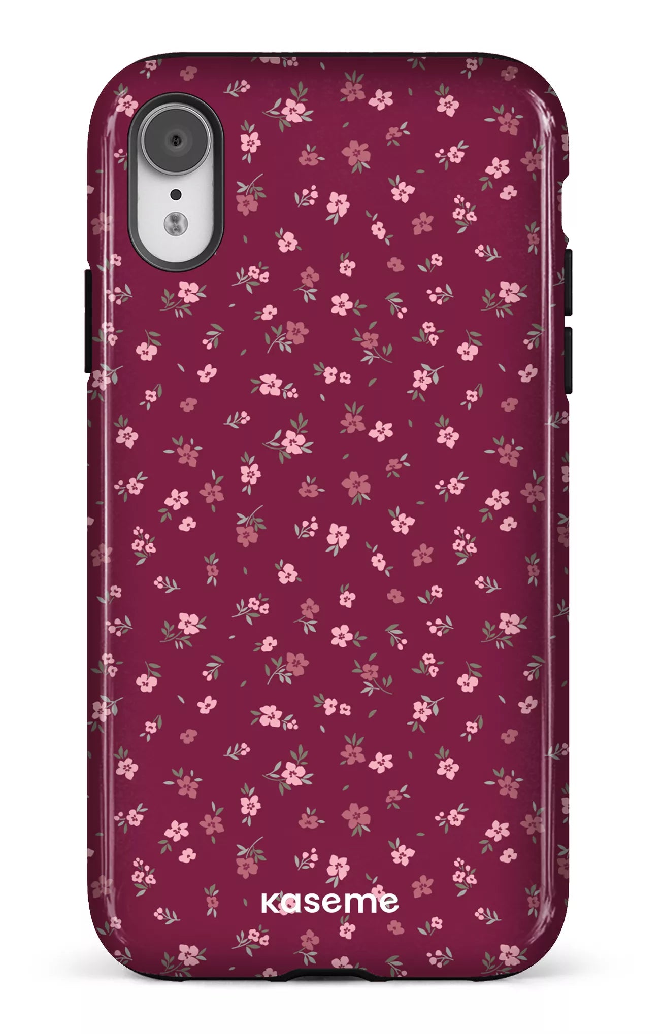 iPhone XR Tough Porcelain Blossom Burgundy -